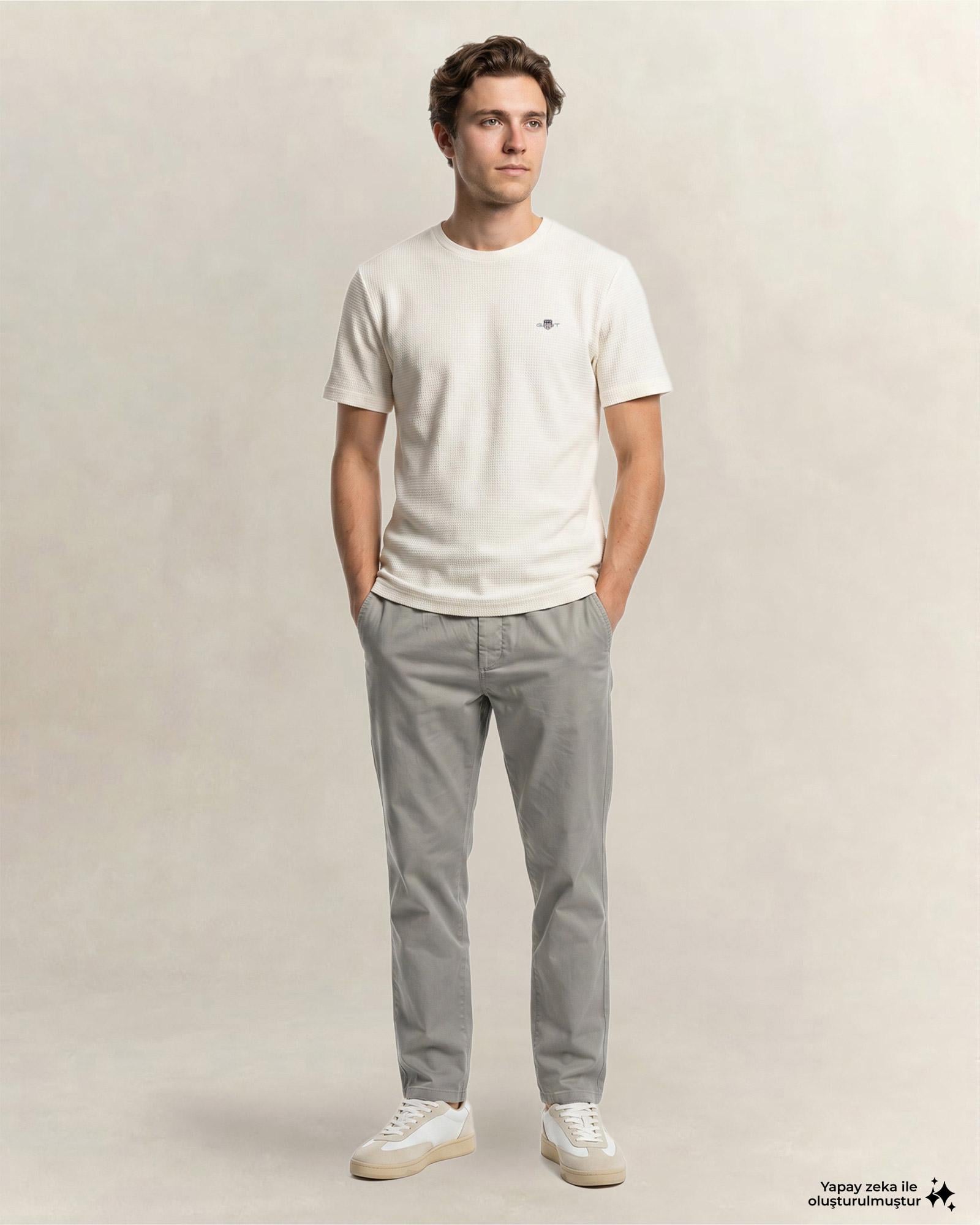 GANT Erkek Gri Regular Fit Jogger Pantolon