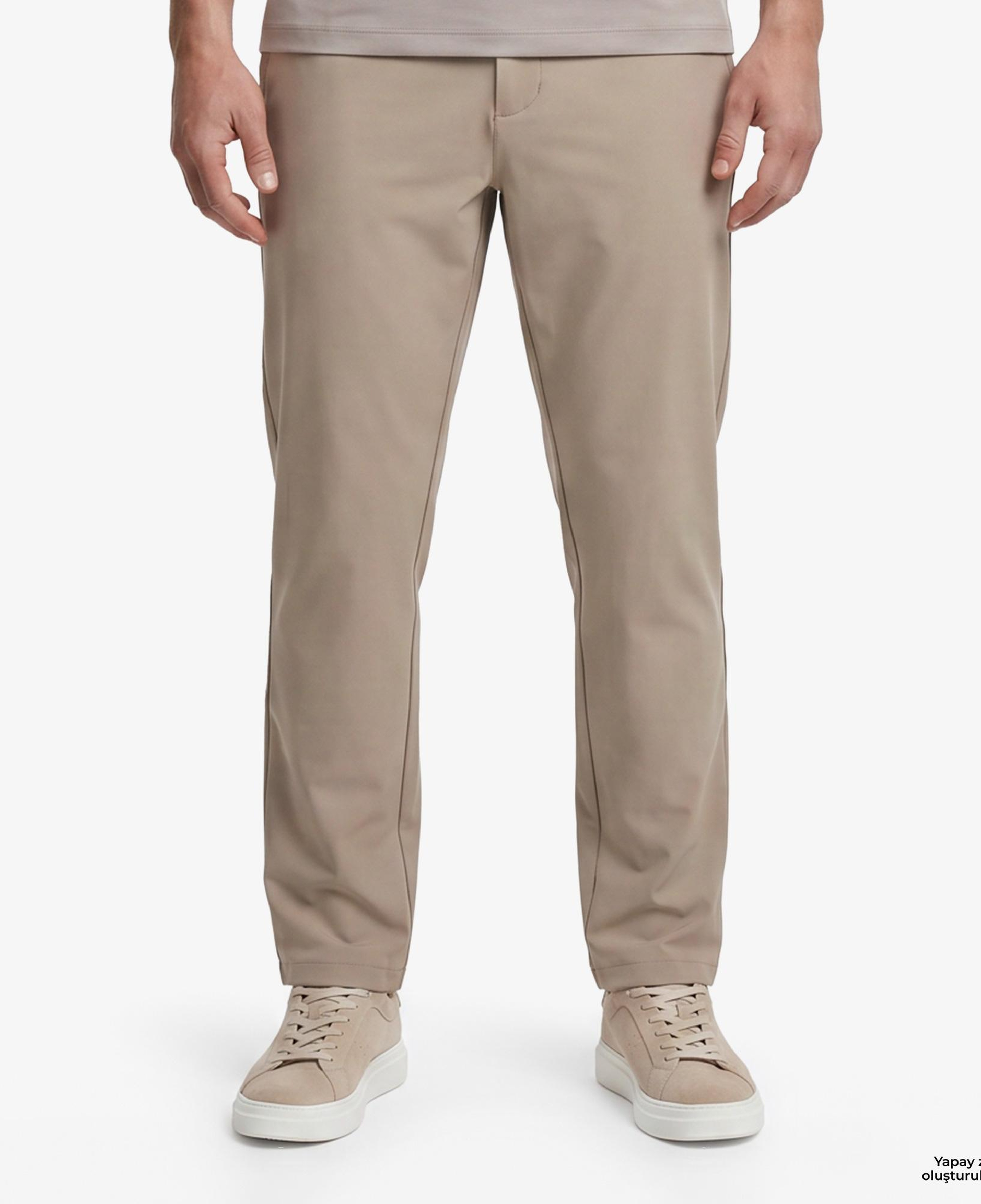 Nautica Erkek Bej Slim Fit Su İtici Pantolon