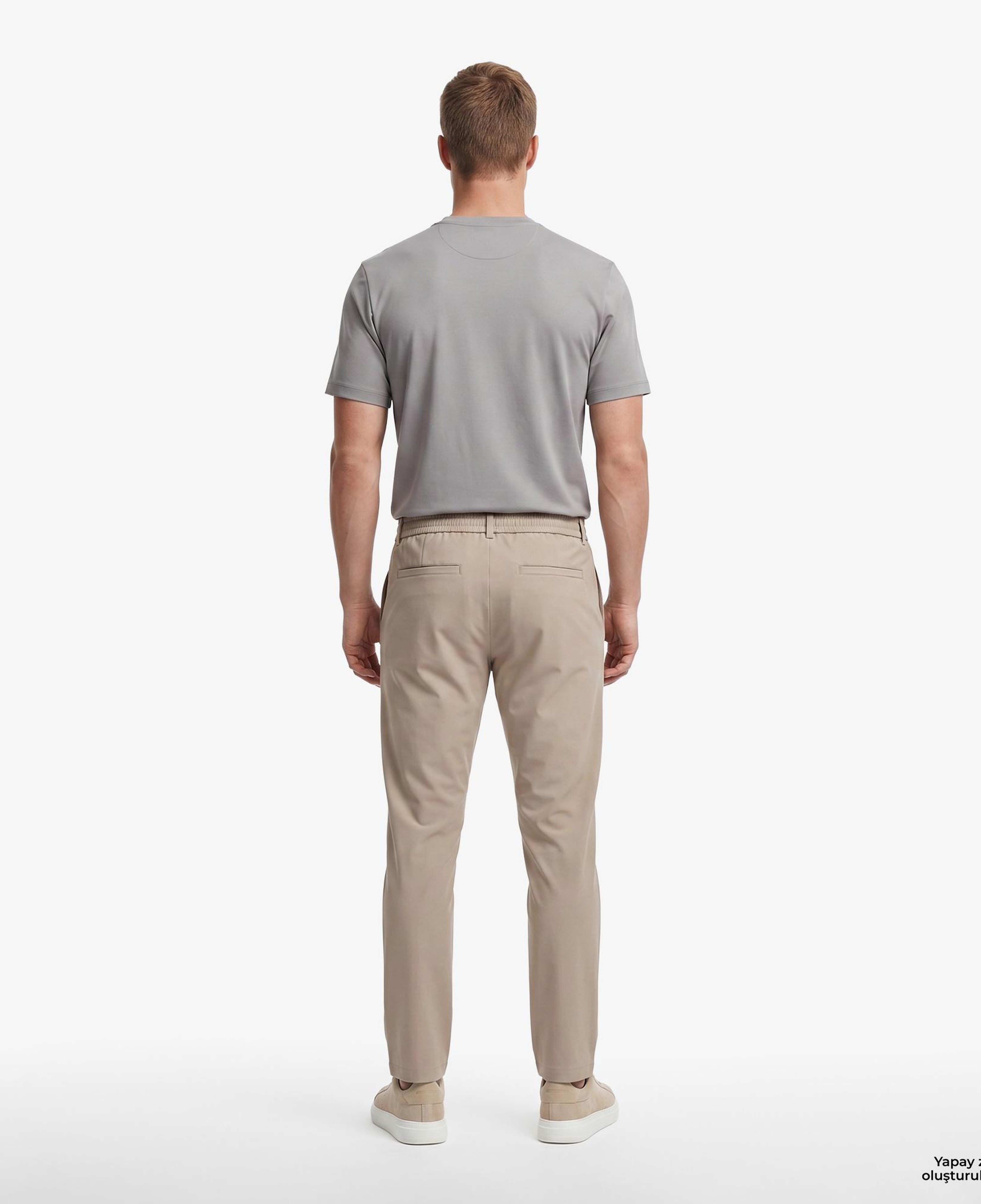 Nautica Erkek Bej Slim Fit Su İtici Pantolon