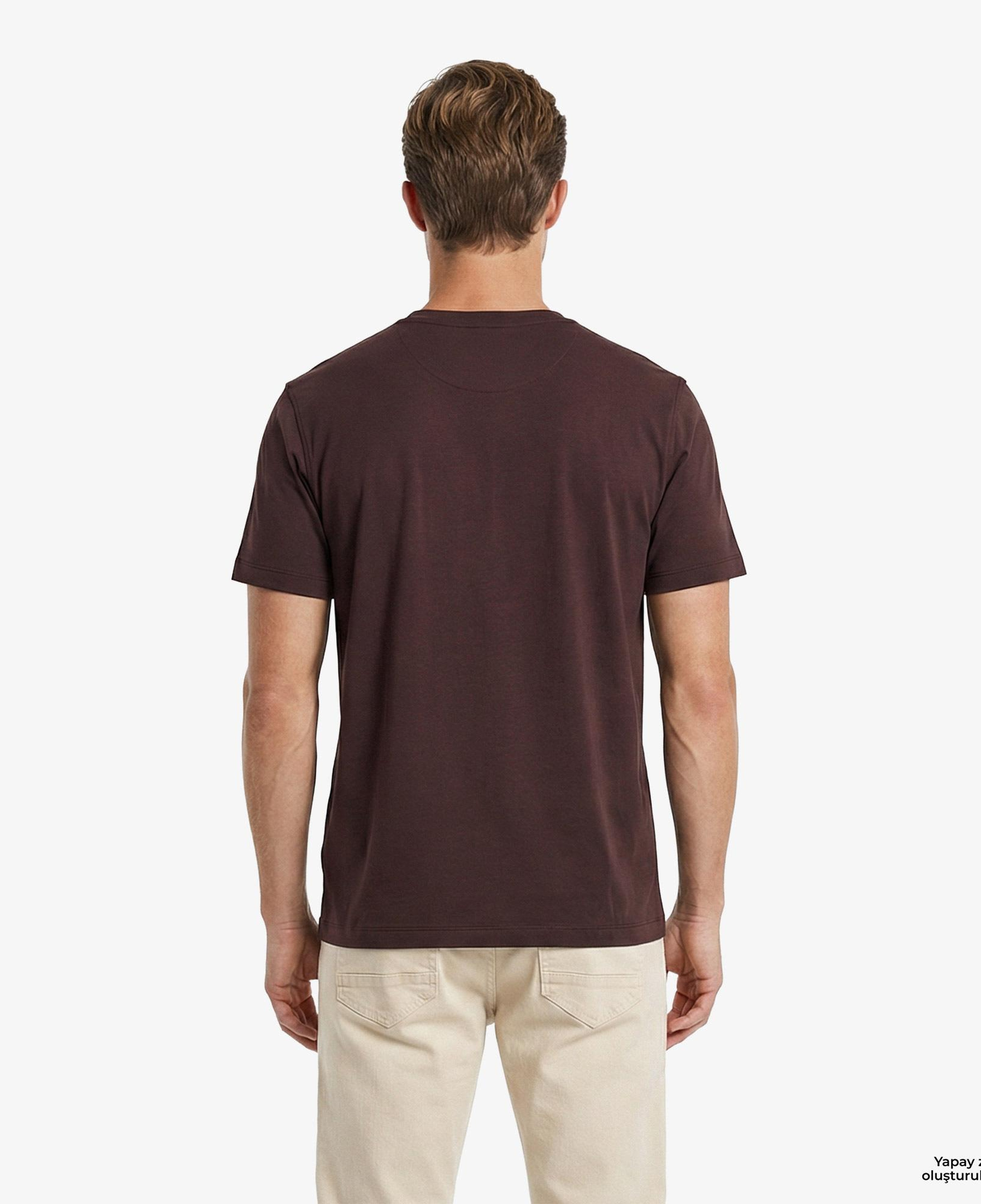 Nautica Erkek Kahverengi Regular Fit T-Shirt
