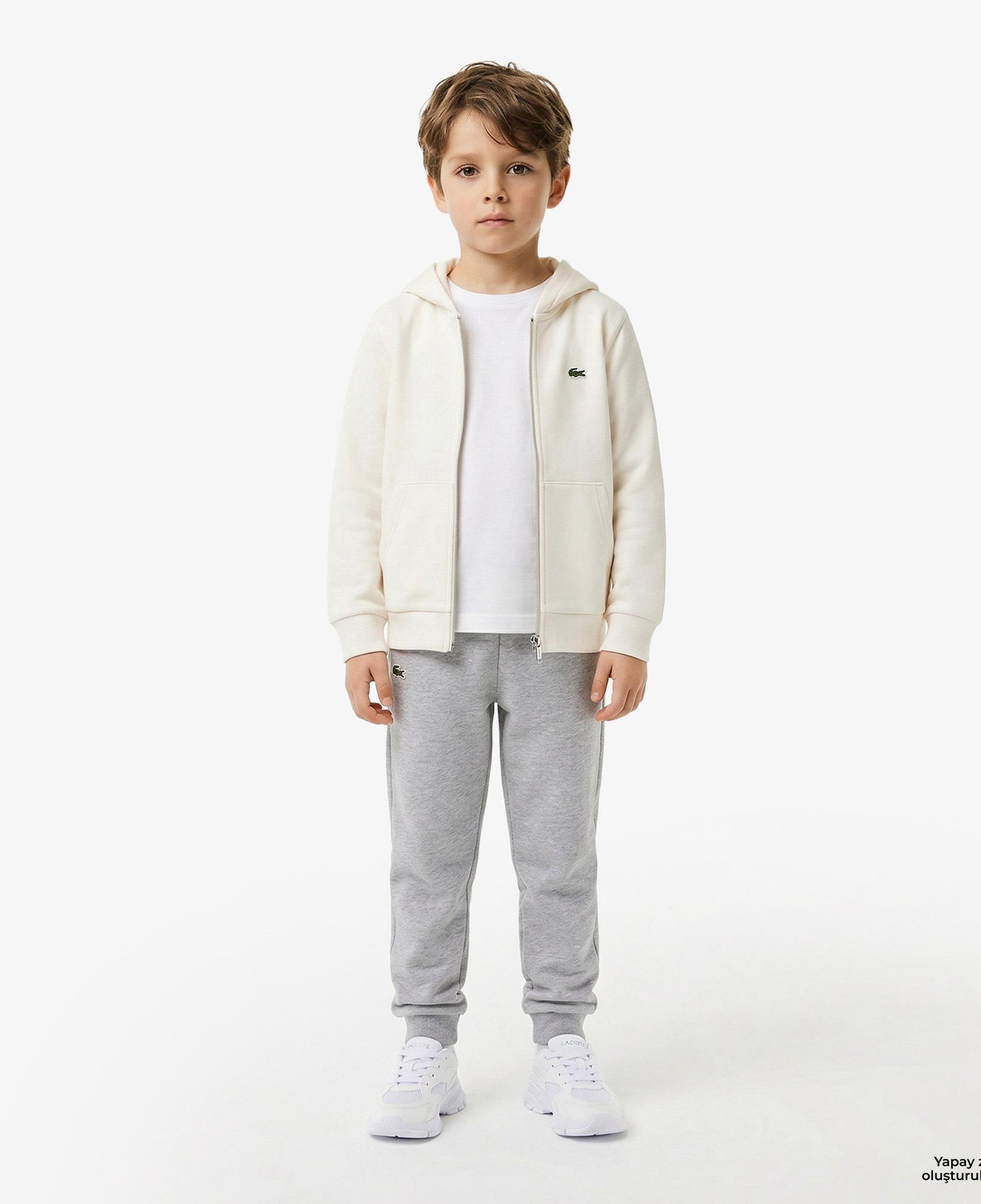 Çocuk Kapüşonlu Krem Sweatshirt