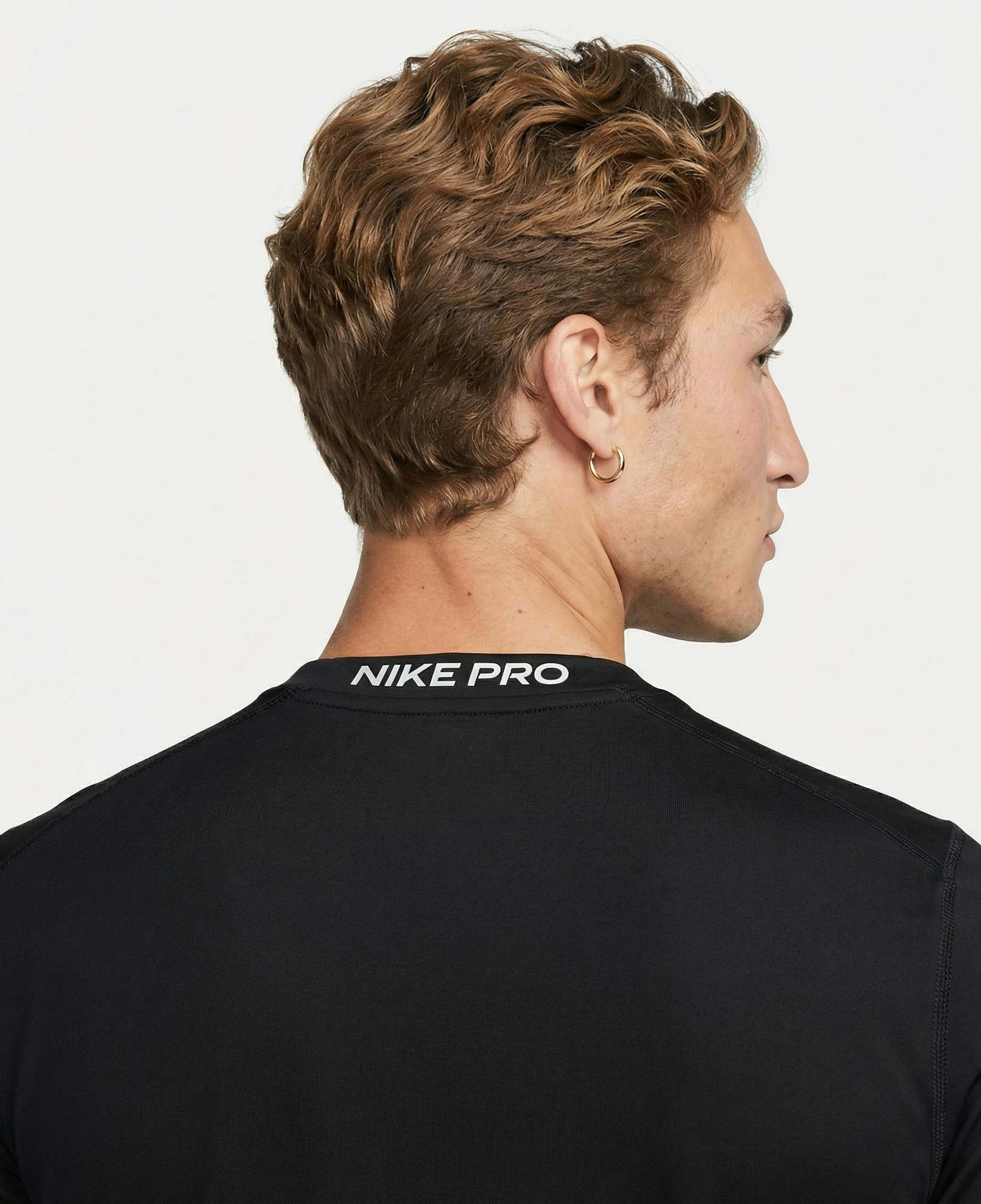 Nike Dri-Fit Top Tight Erkek Siyah Kolsuz T-Shirt