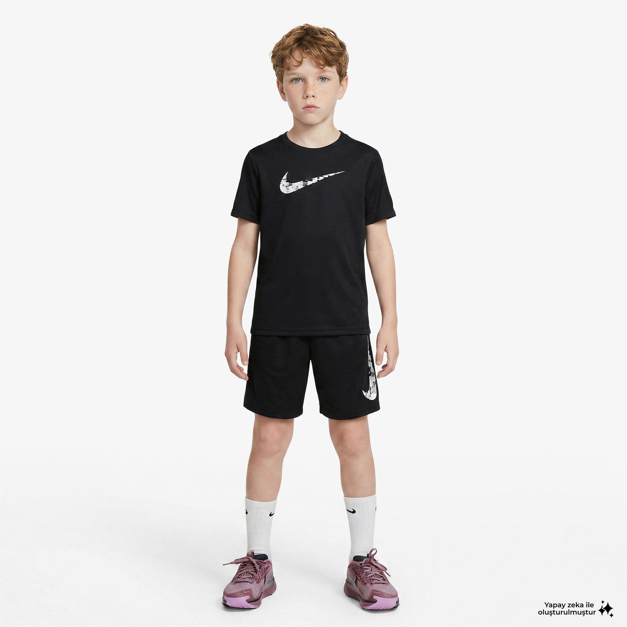 Nike Dri-Fit Trophy Çocuk Siyah T-Shirt