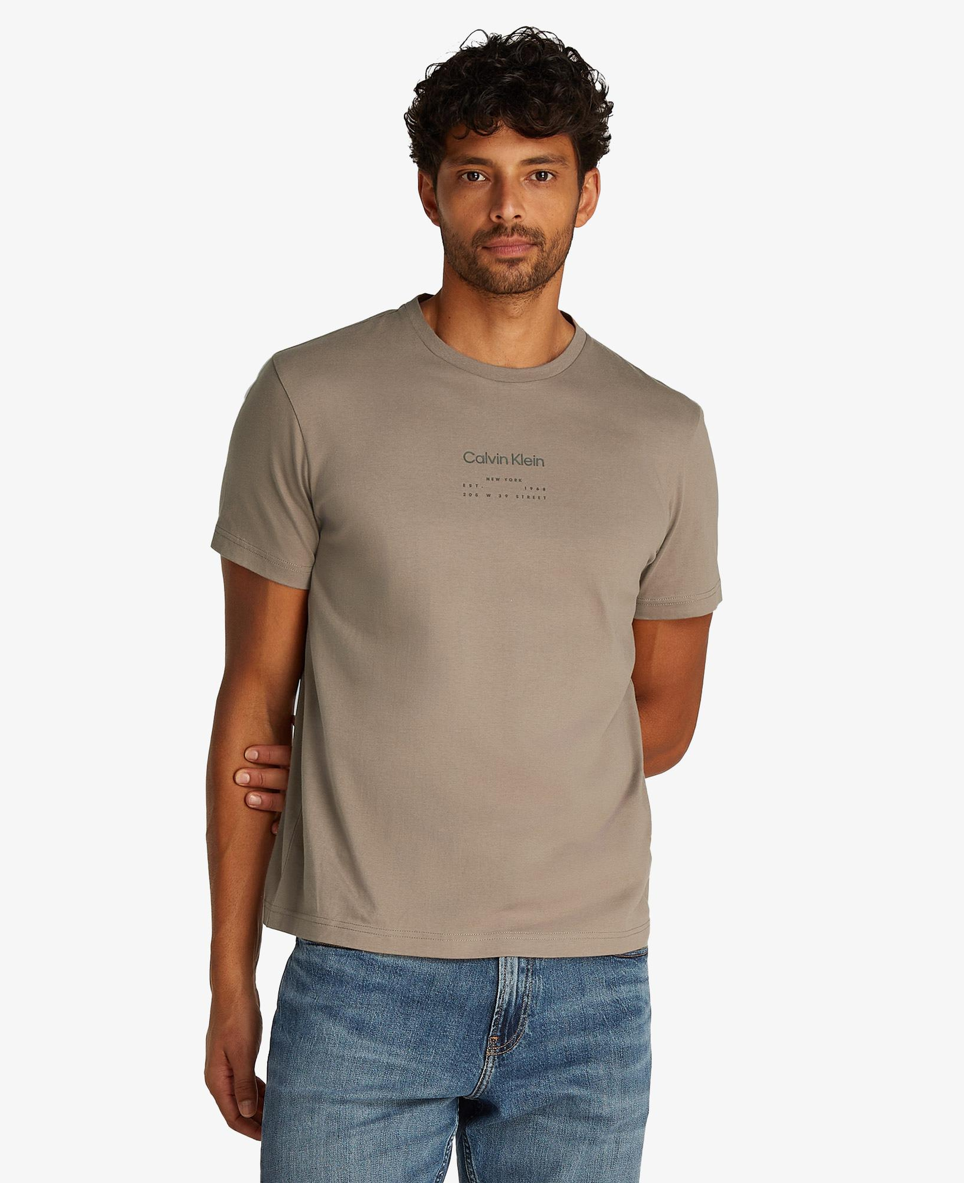 Calvin Klein Erkek Gri T-Shirt