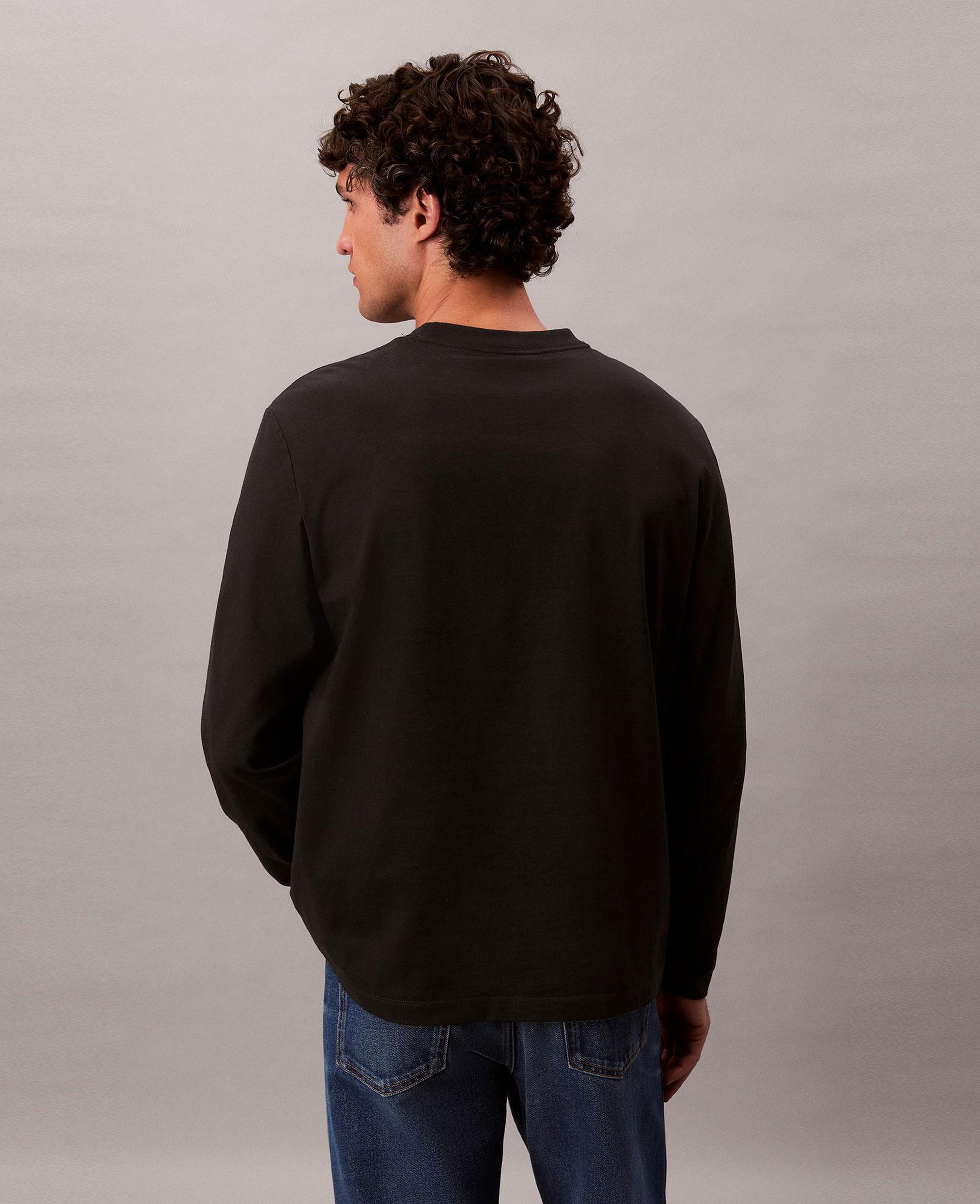 Calvin Klein Standard Logo Crew Erkek Siyah T-Shirt