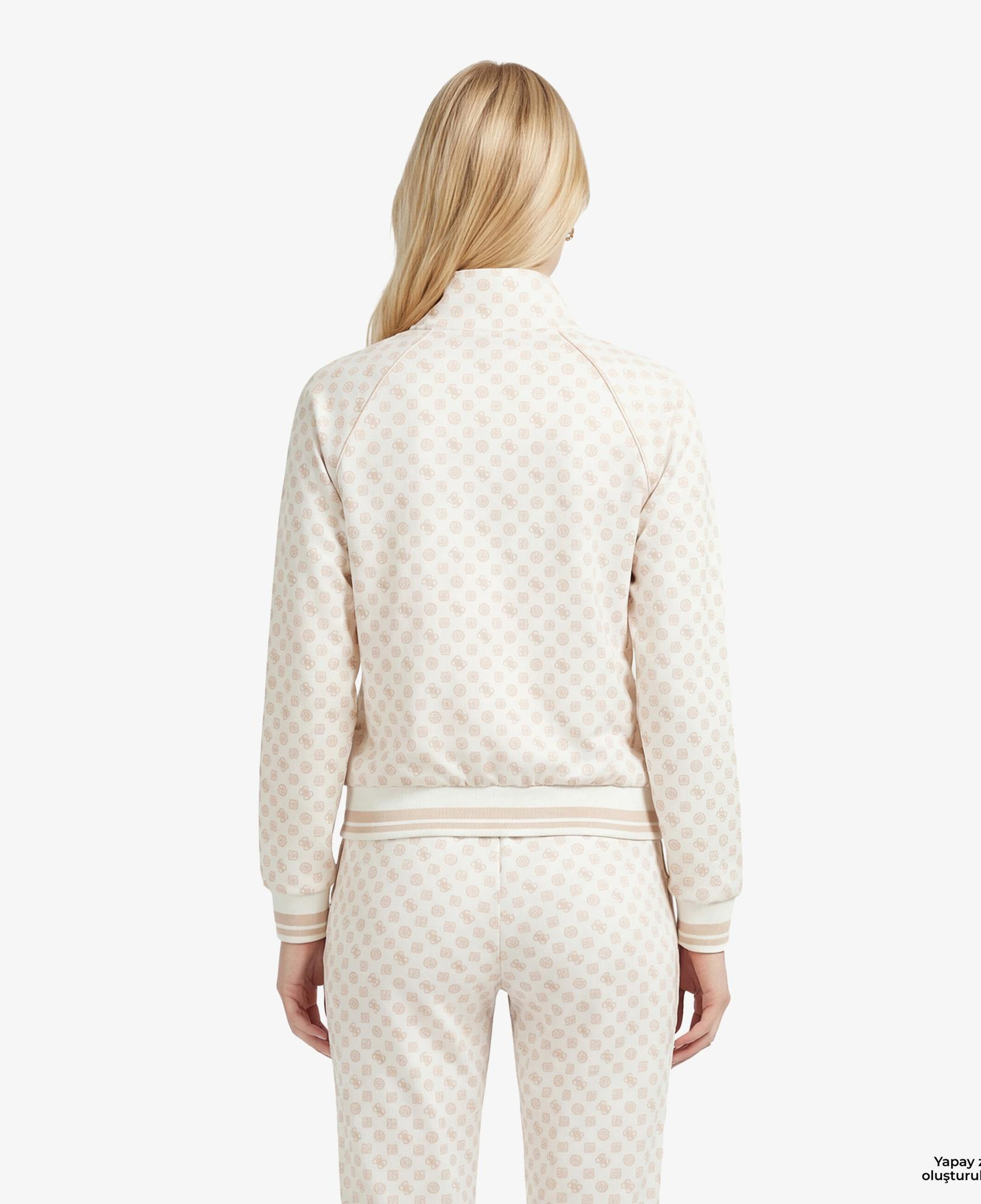 Guess Aggie Aktif Scuba Kadın Krem Sweatshirt