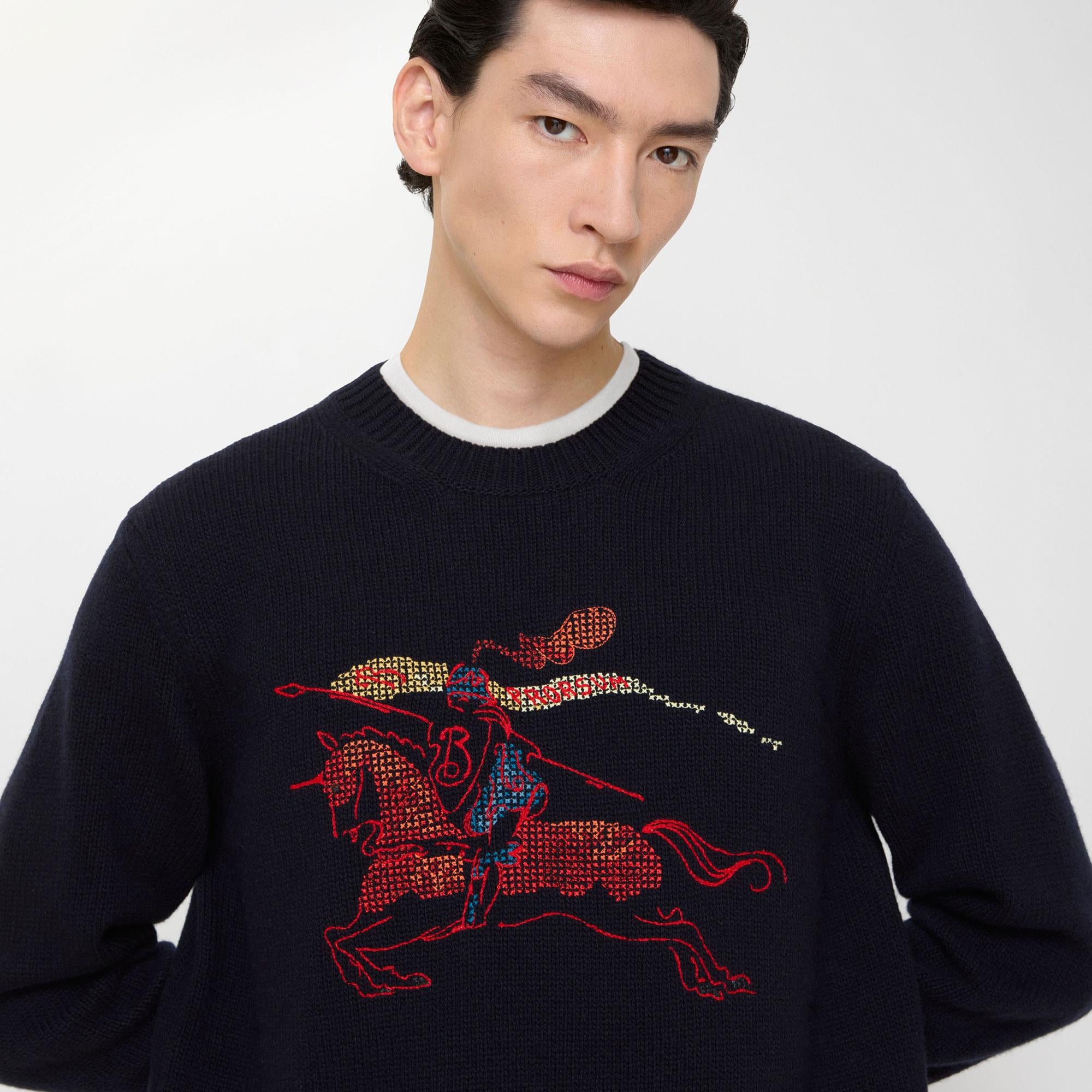 Burberry Bobby Erkek Lacivert Triko