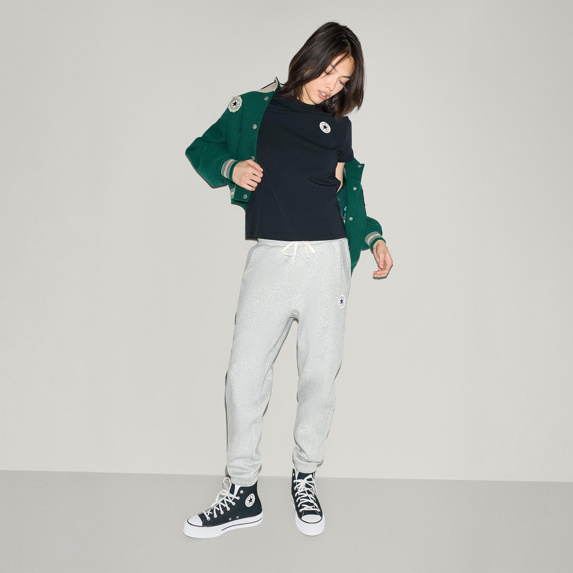 Converse Kadın Siyah T-Shirt