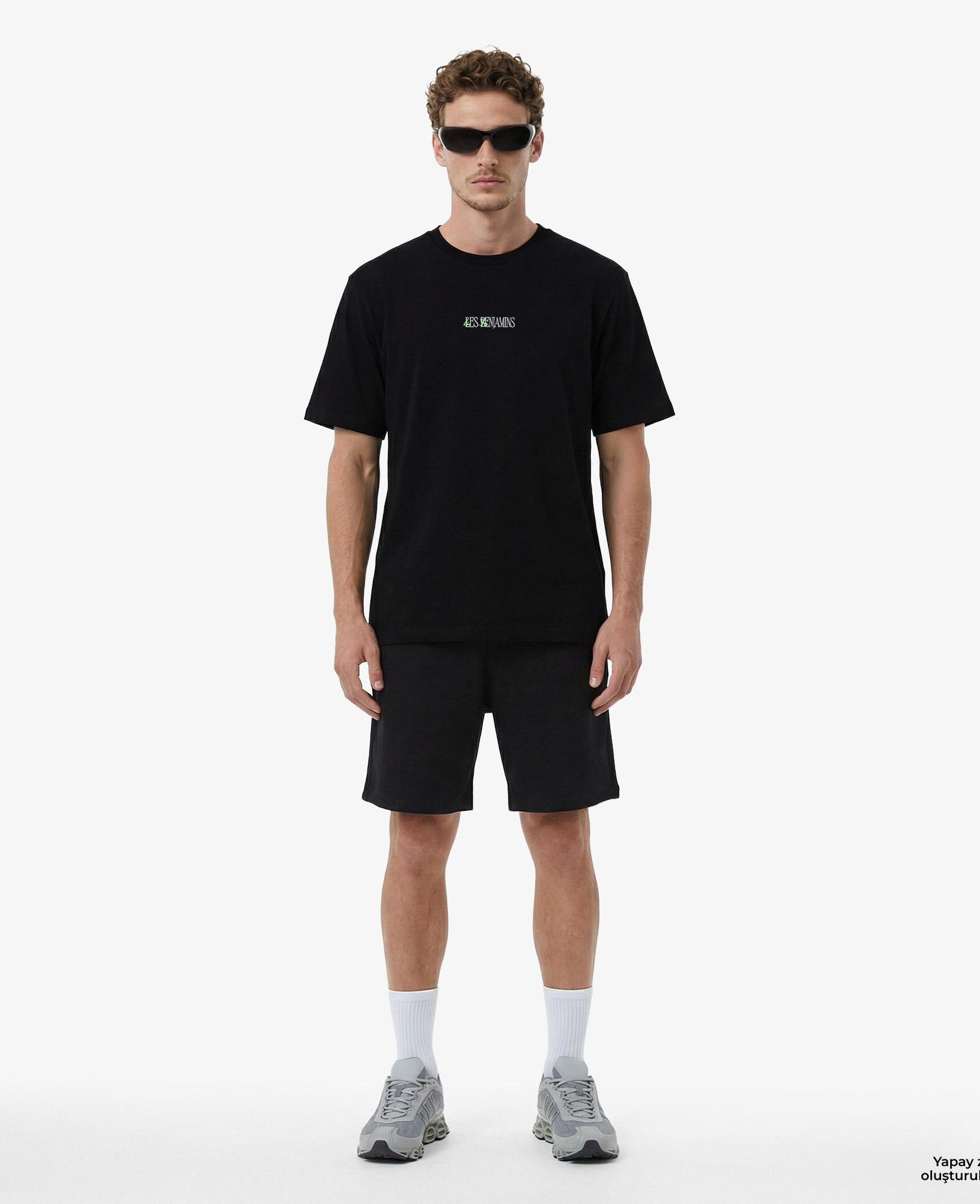 Les Benjamins 006 Unisex Siyah Oversized T-Shirt