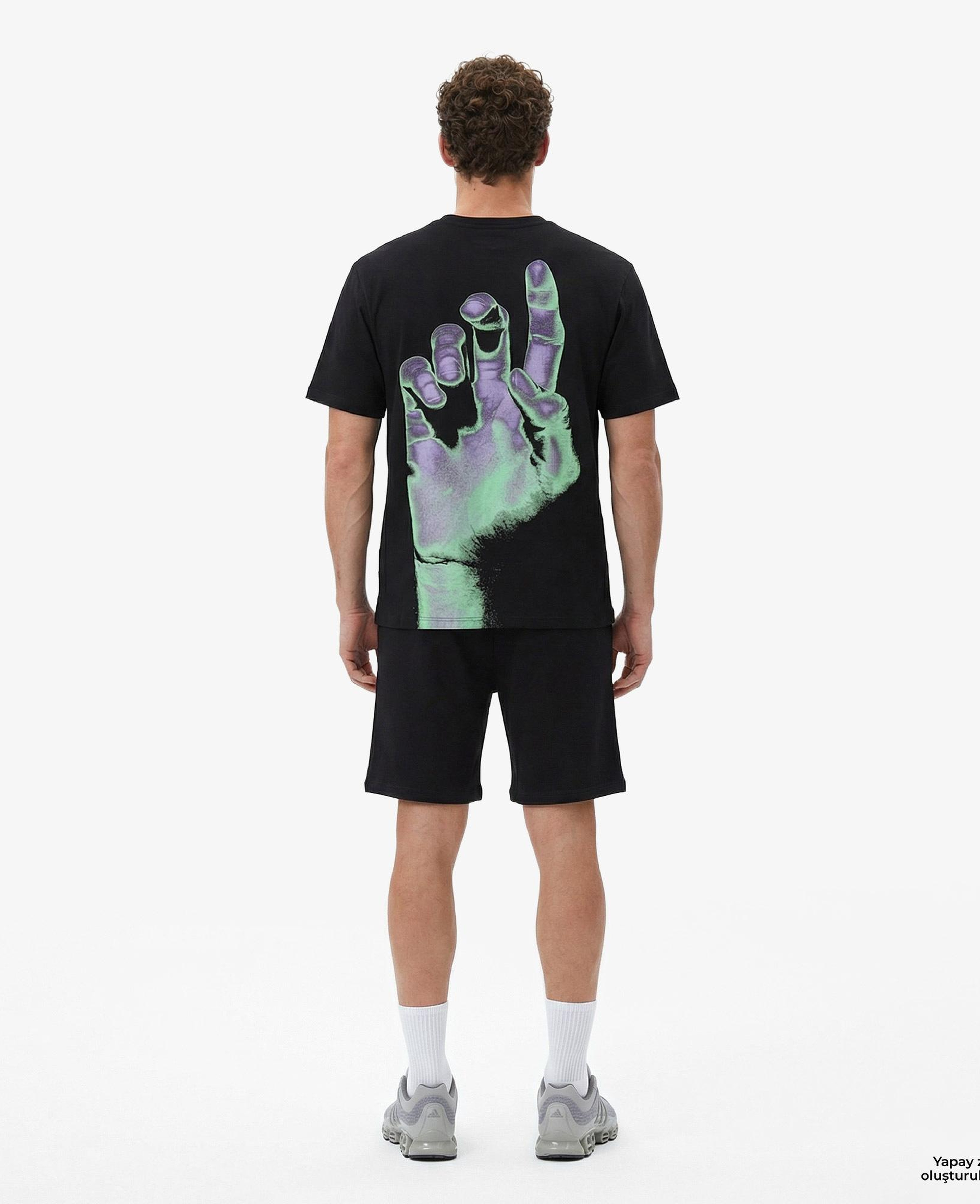 Les Benjamins 006 Unisex Siyah Oversized T-Shirt