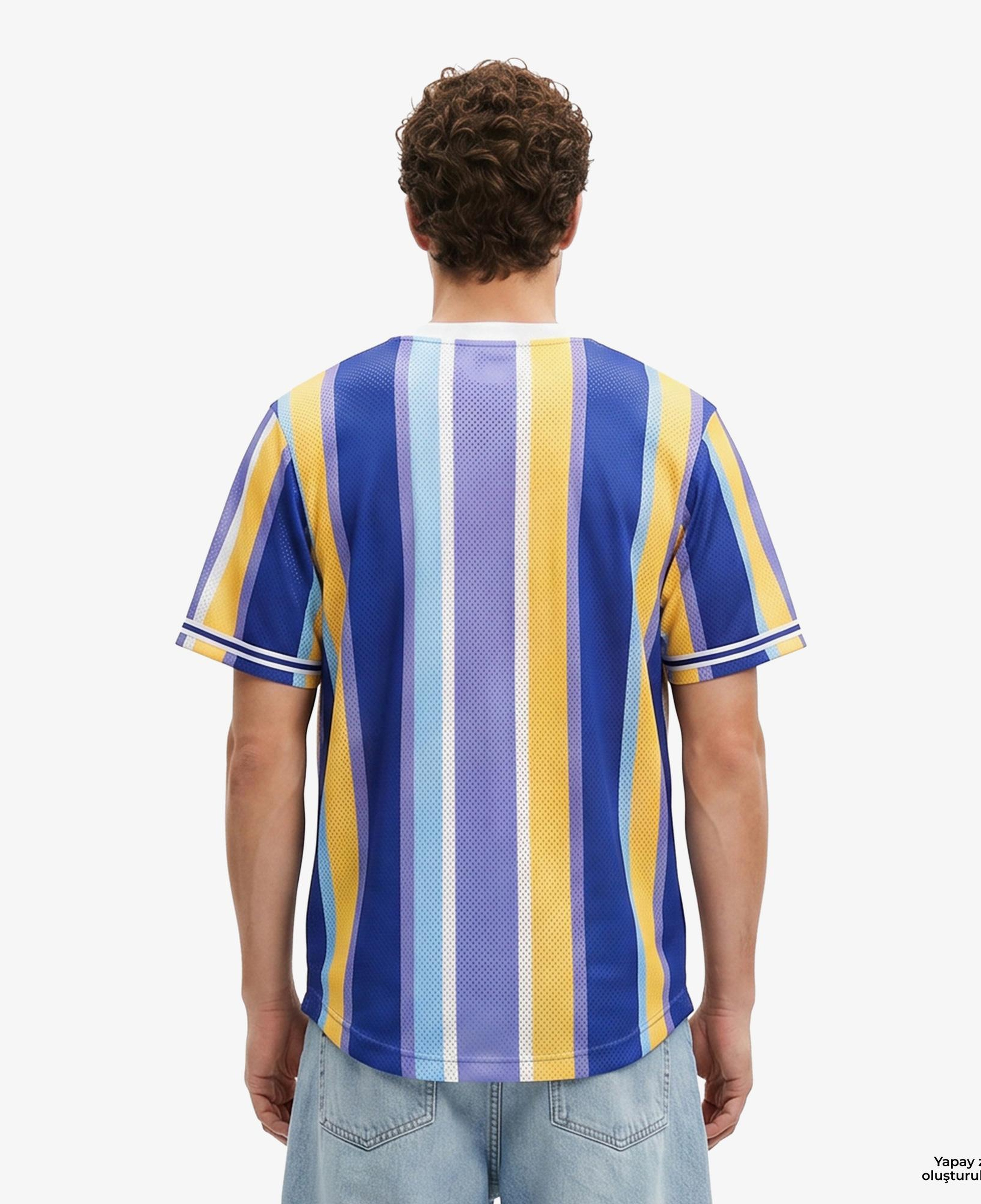 Karl Kani Varsity Striped Baseball Erkek Renkli Gömlek