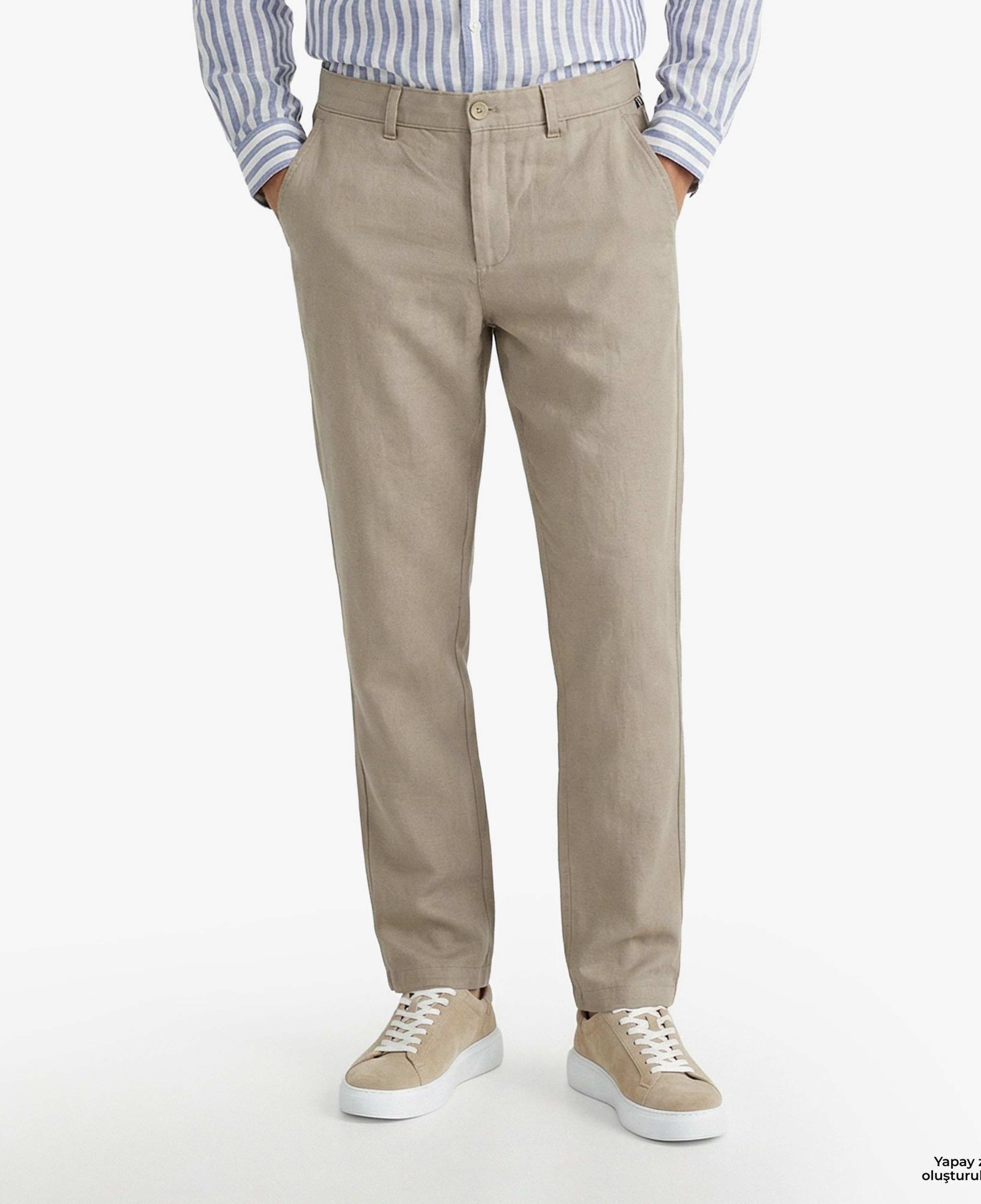 Nautica Erkek Kahverengi Regular Fit Pantolon