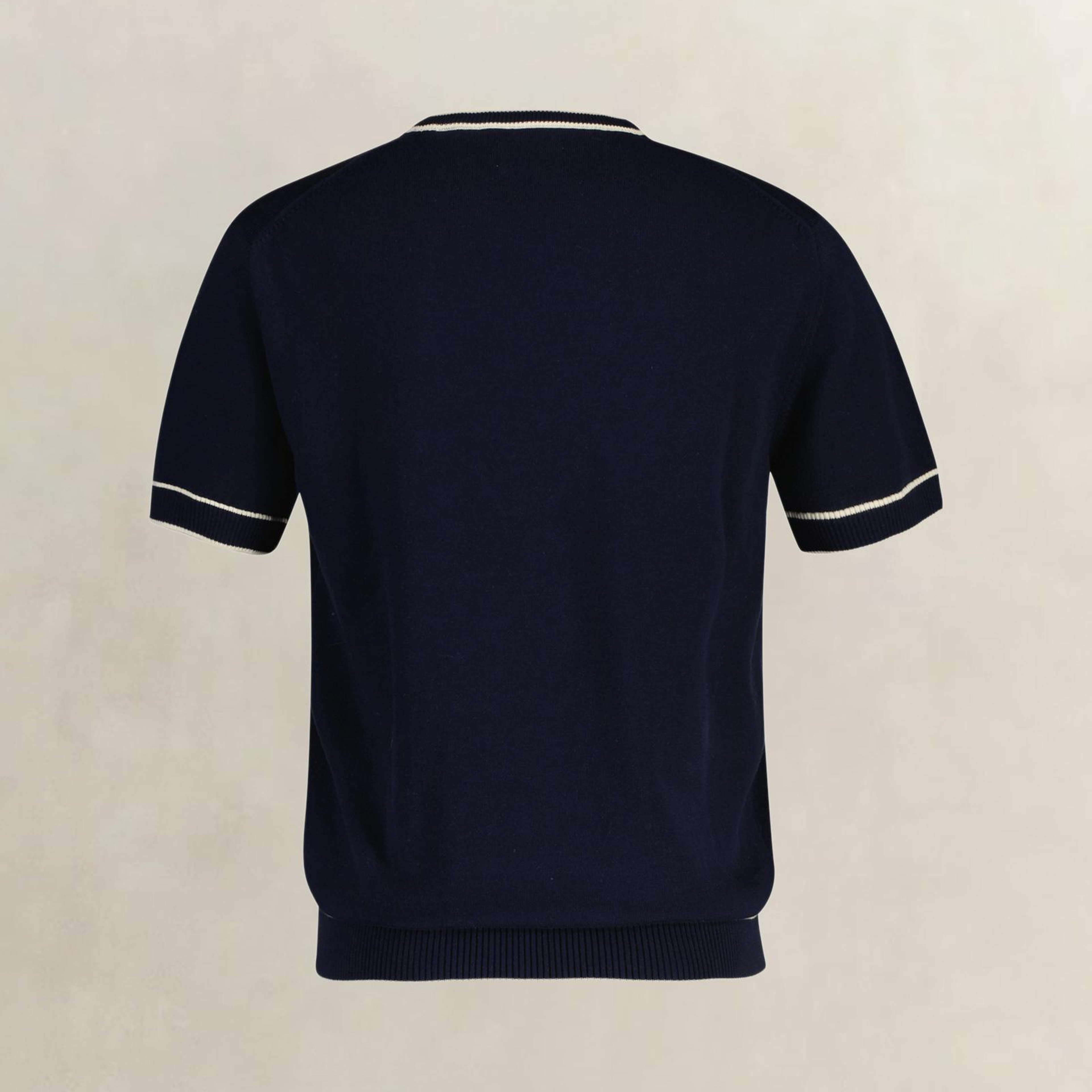 GANT Erkek Lacivert Regular Fit Kısa Kollu Triko