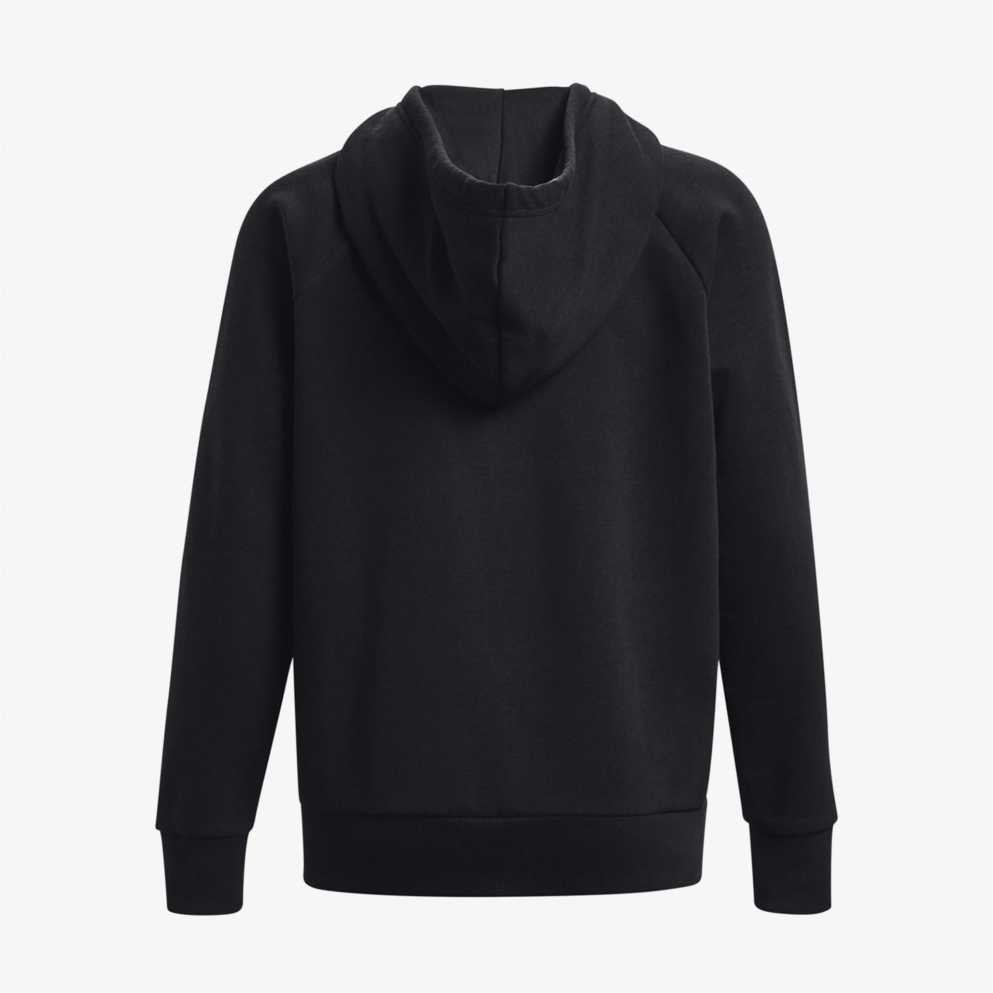 Under Armour Rival Fleece Tam Boy Fermuarlı Kadın Siyah Kapüşonlu Üst