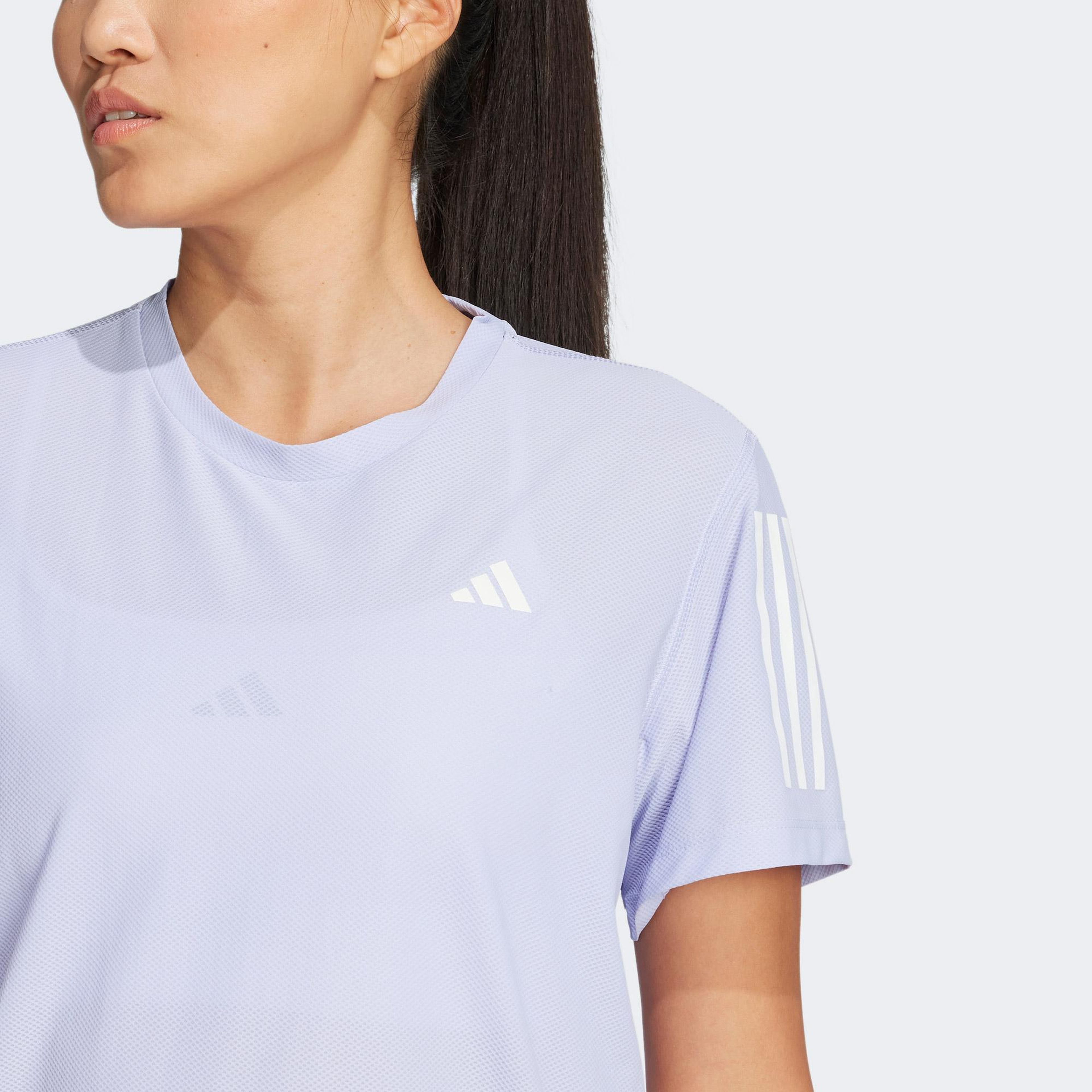adidas Own The Run Kadın Mor Koşu T-Shirt