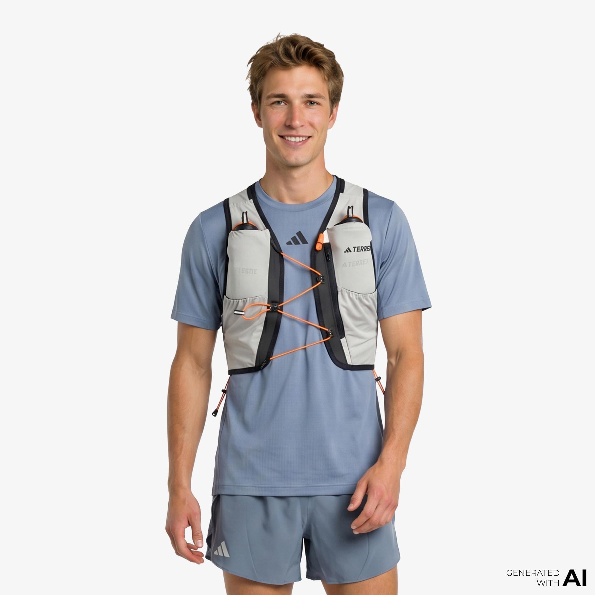 adidas Terrex Trail Techrock 5 L Unisex Gri Yelek