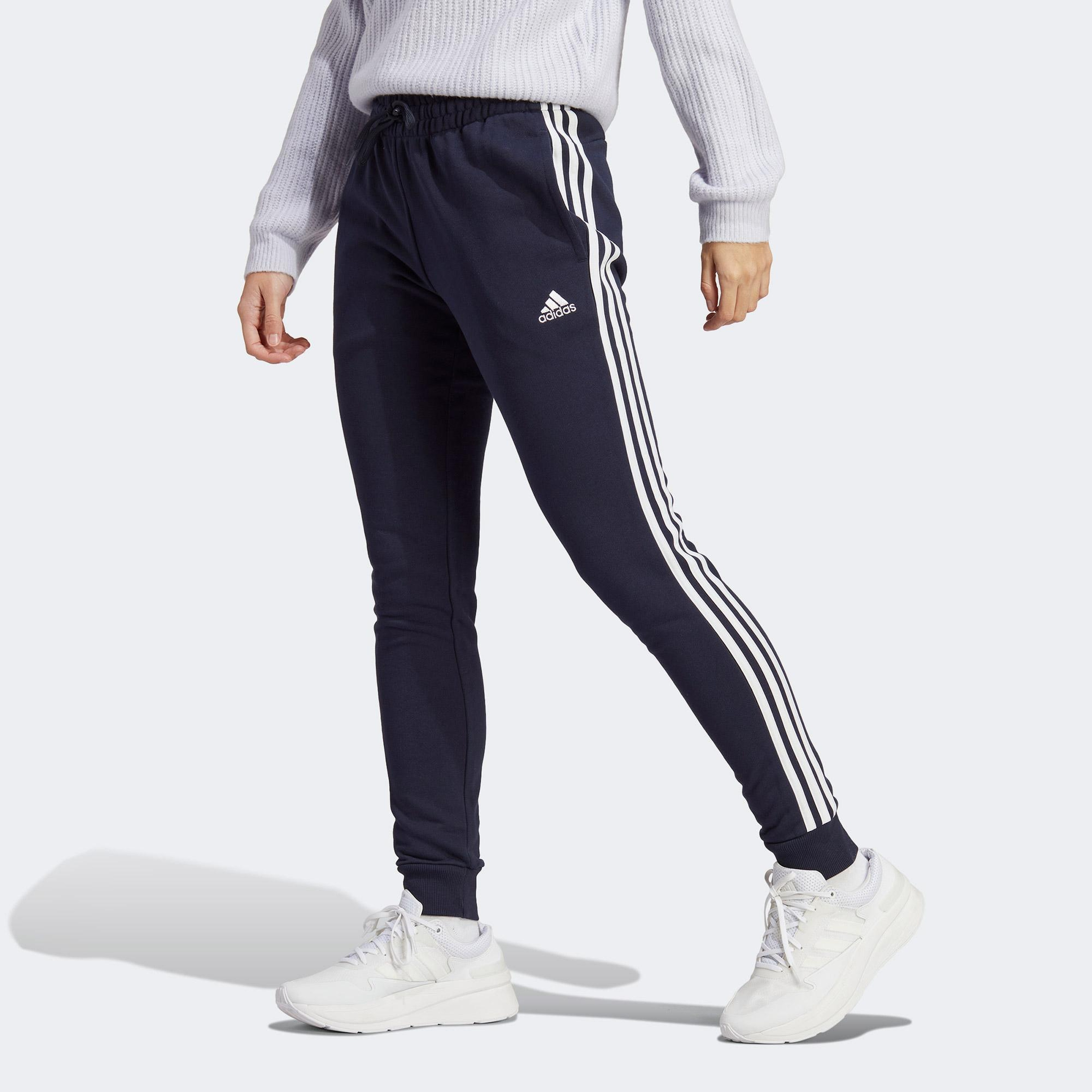 adidas Essential 3 Striped Kadın Lacivert Günlük Eşofman Altı