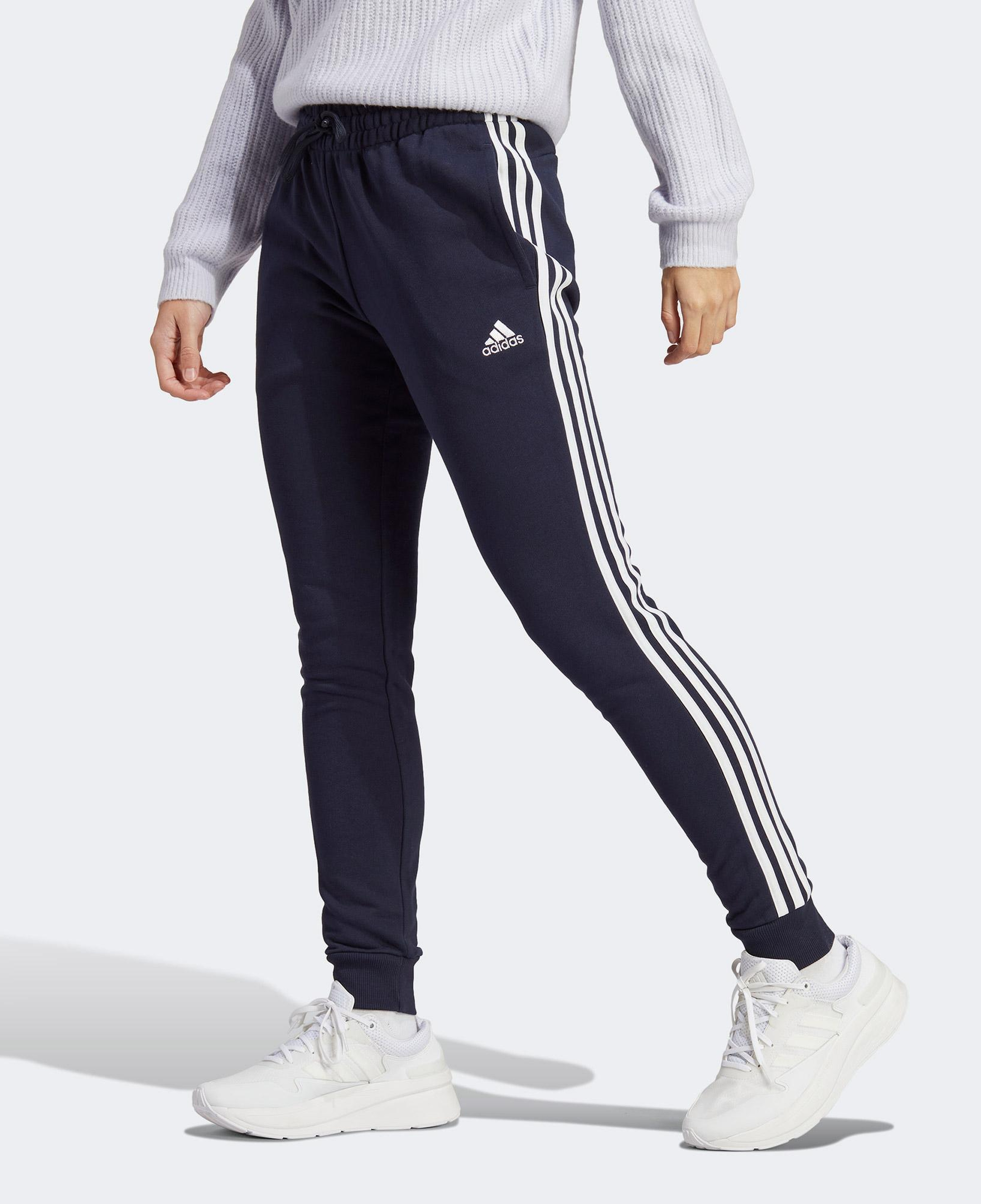 adidas Essential 3 Striped Kadın Lacivert Günlük Eşofman Altı