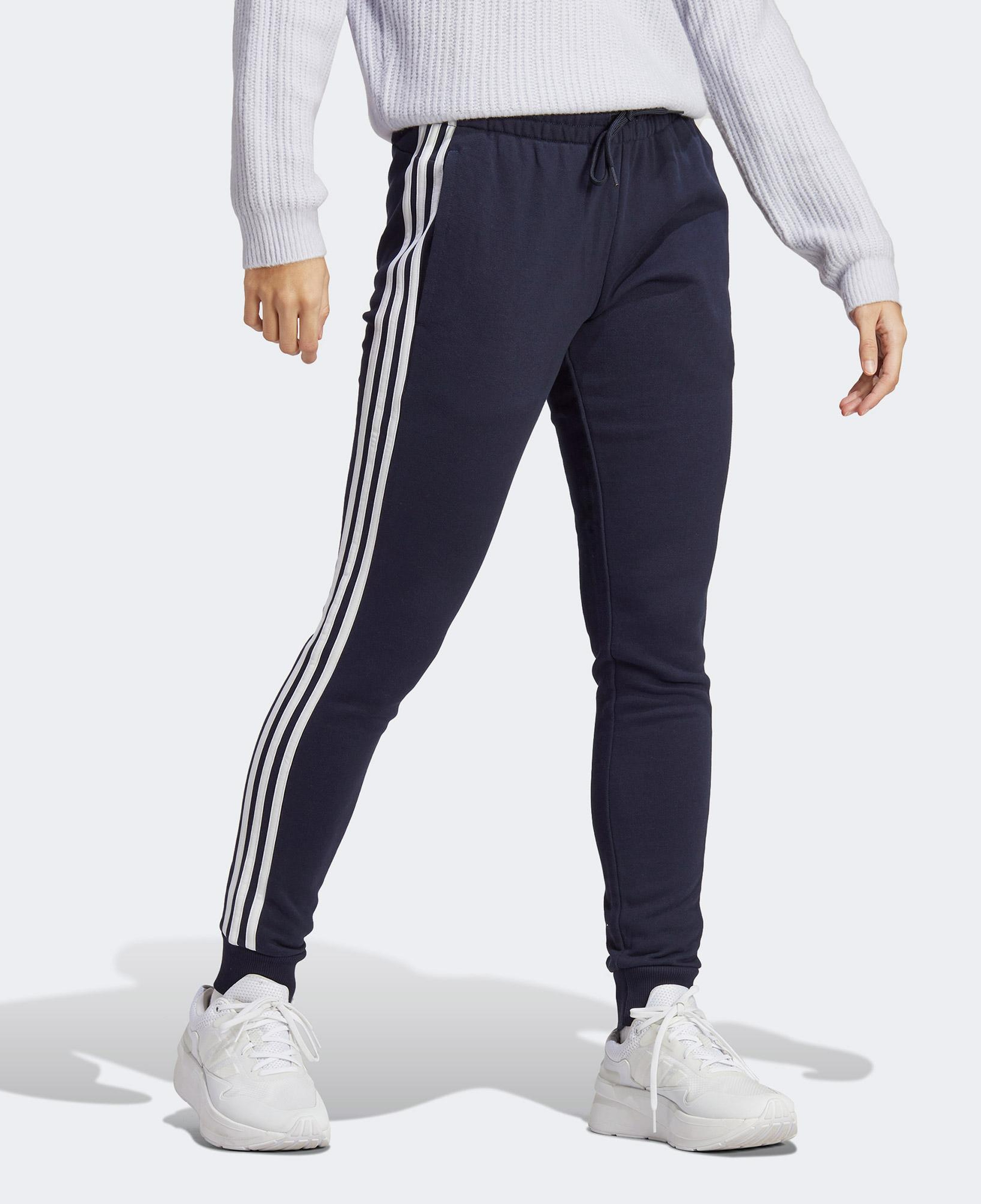 adidas Essential 3 Striped Kadın Lacivert Günlük Eşofman Altı