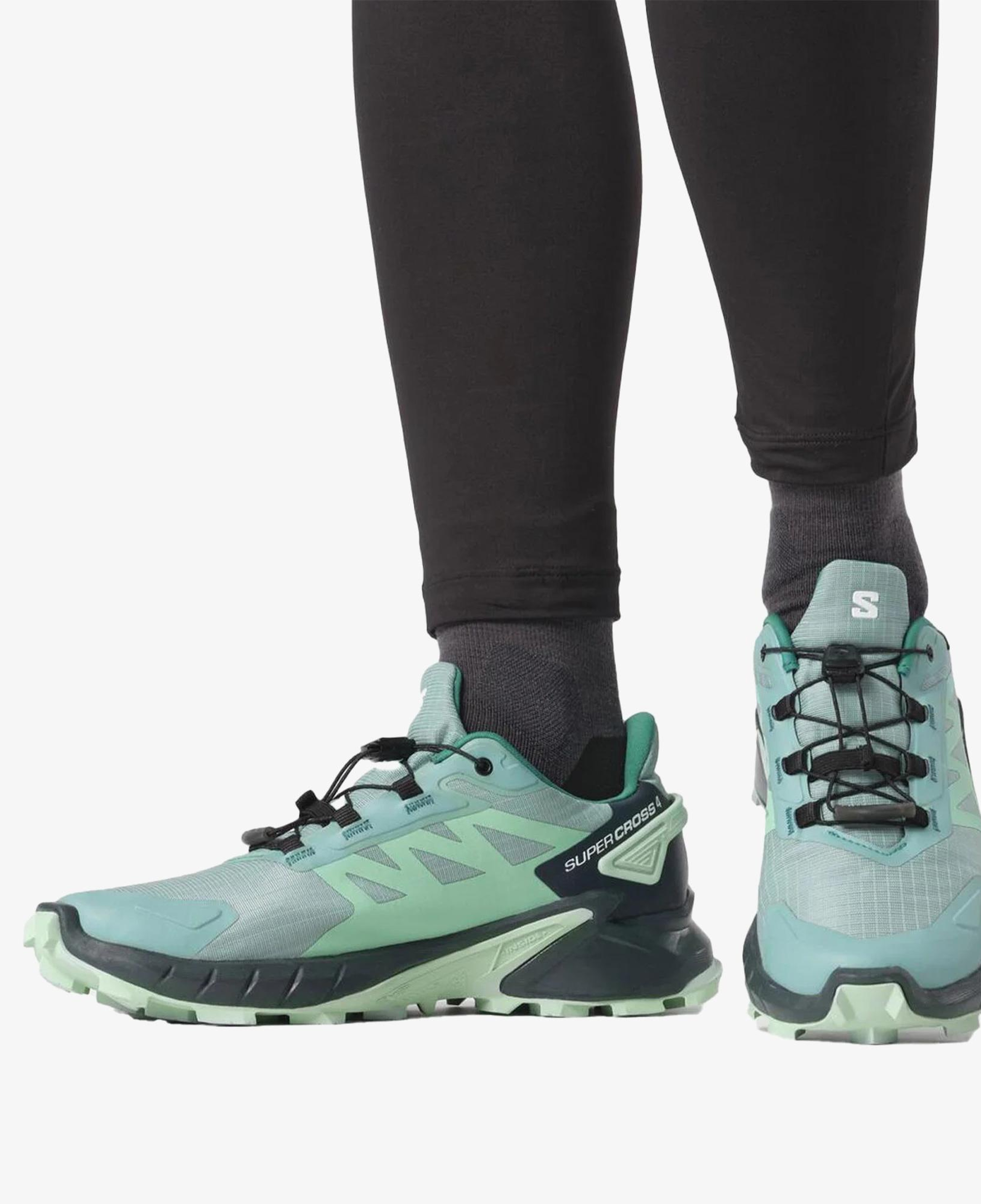 Salomon Supercross 4 Gore-Tex Kadın Yeşil Outdoor Ayakkabı