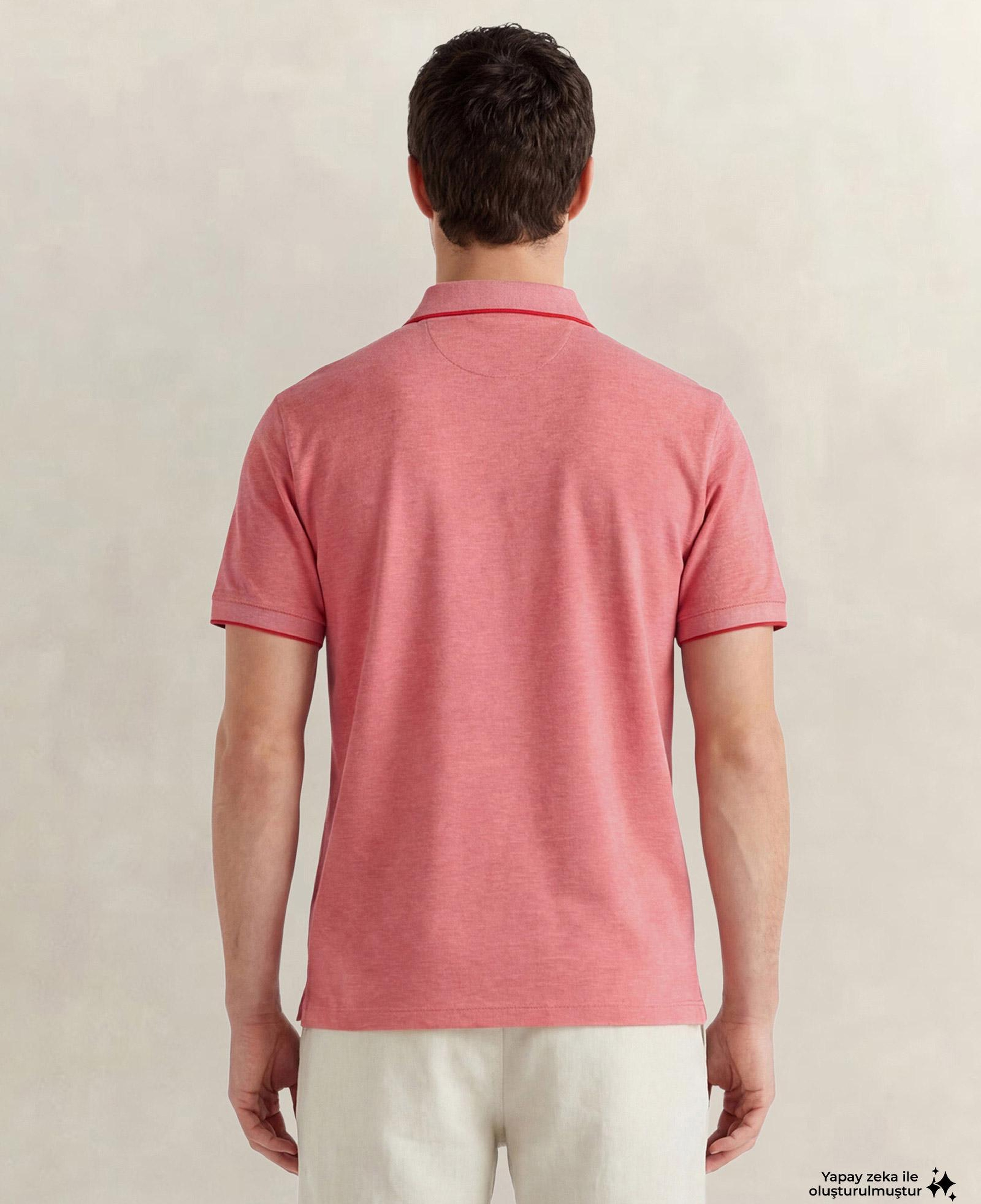 GANT Erkek Kırmızı Regular Fit Polo Yaka T-Shirt