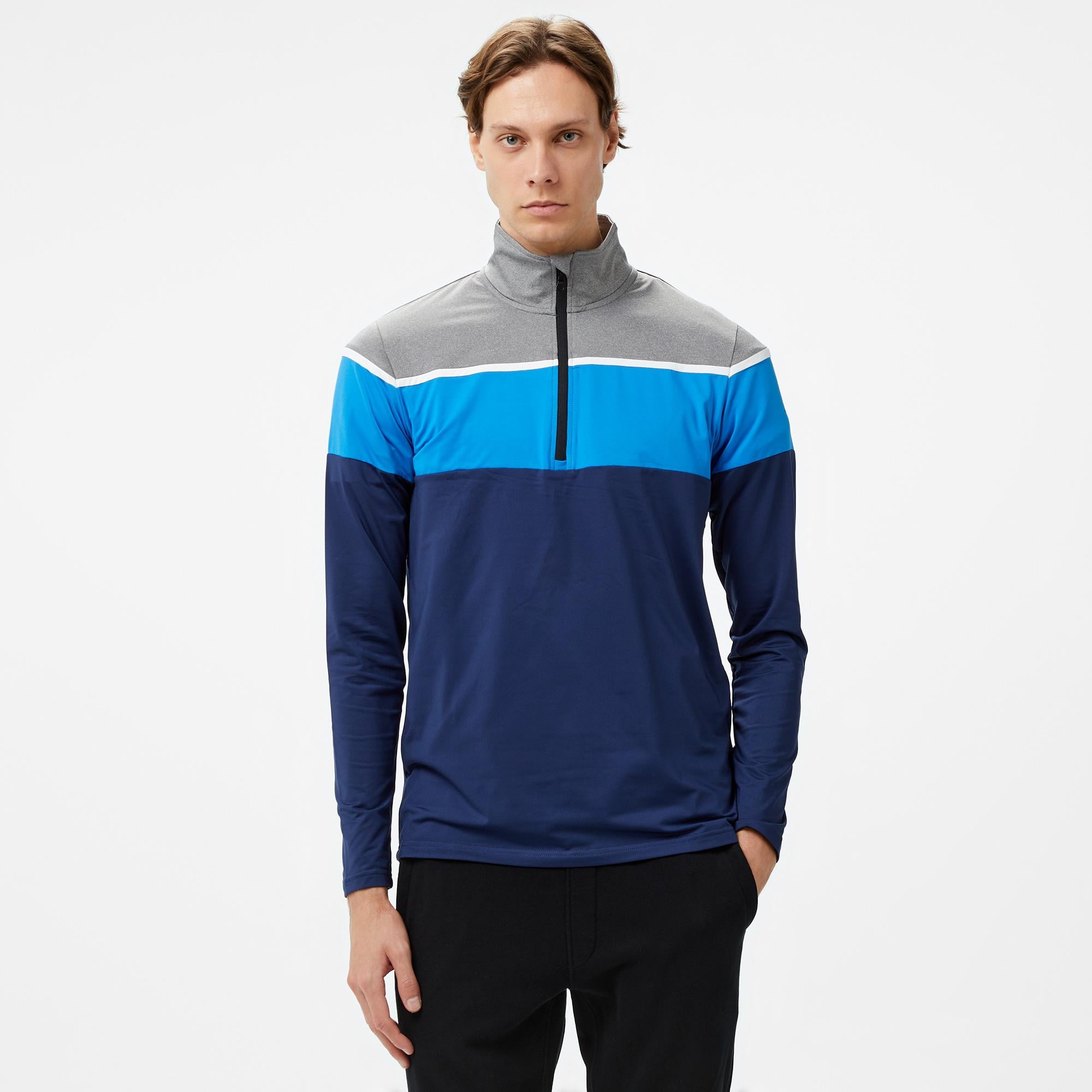 McKinley Diego II Half Zipped Erkek Lacivert Üst
