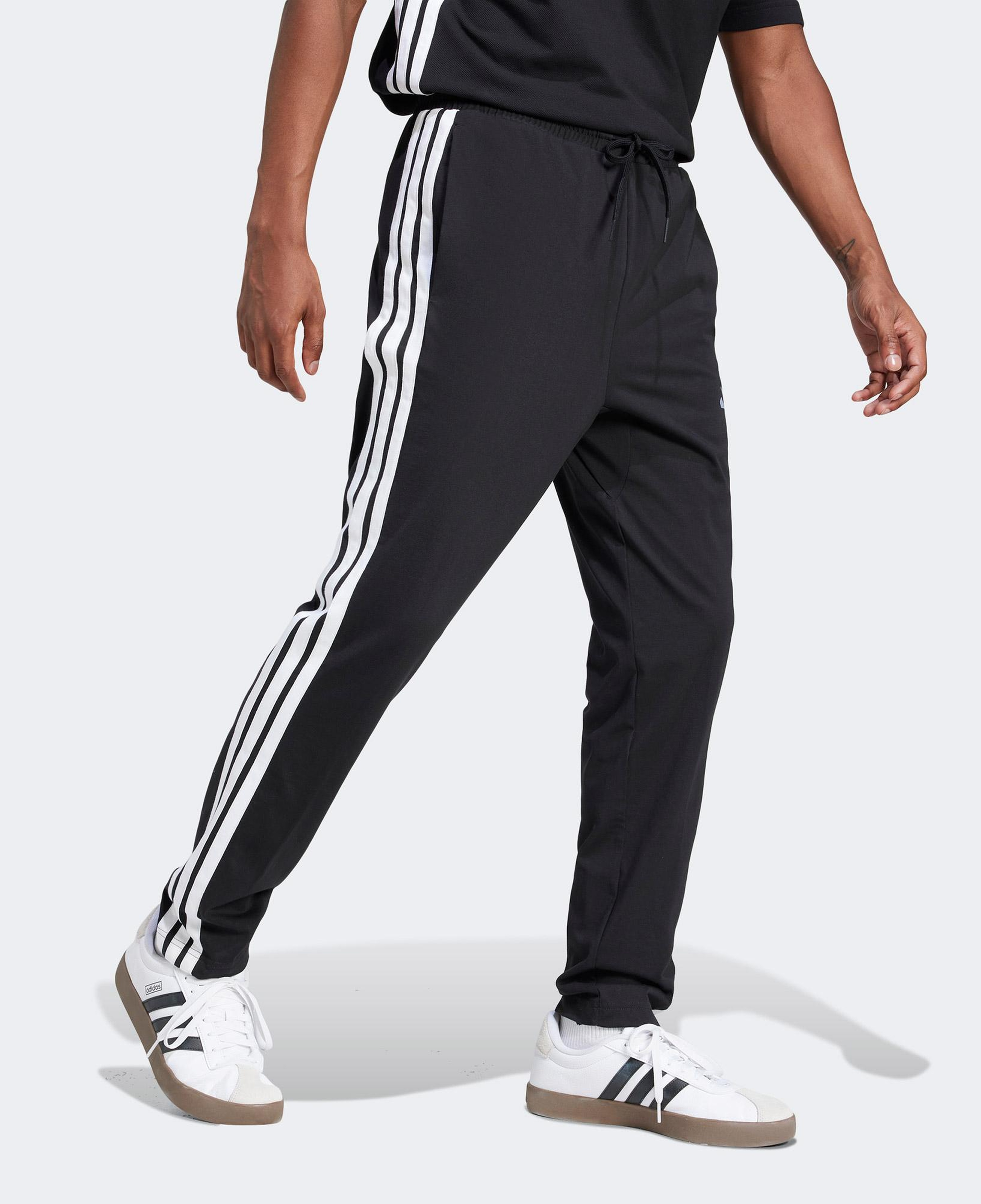 adidas Essentials 3 Stripes Single Erkek Siyah Eşofman Altı
