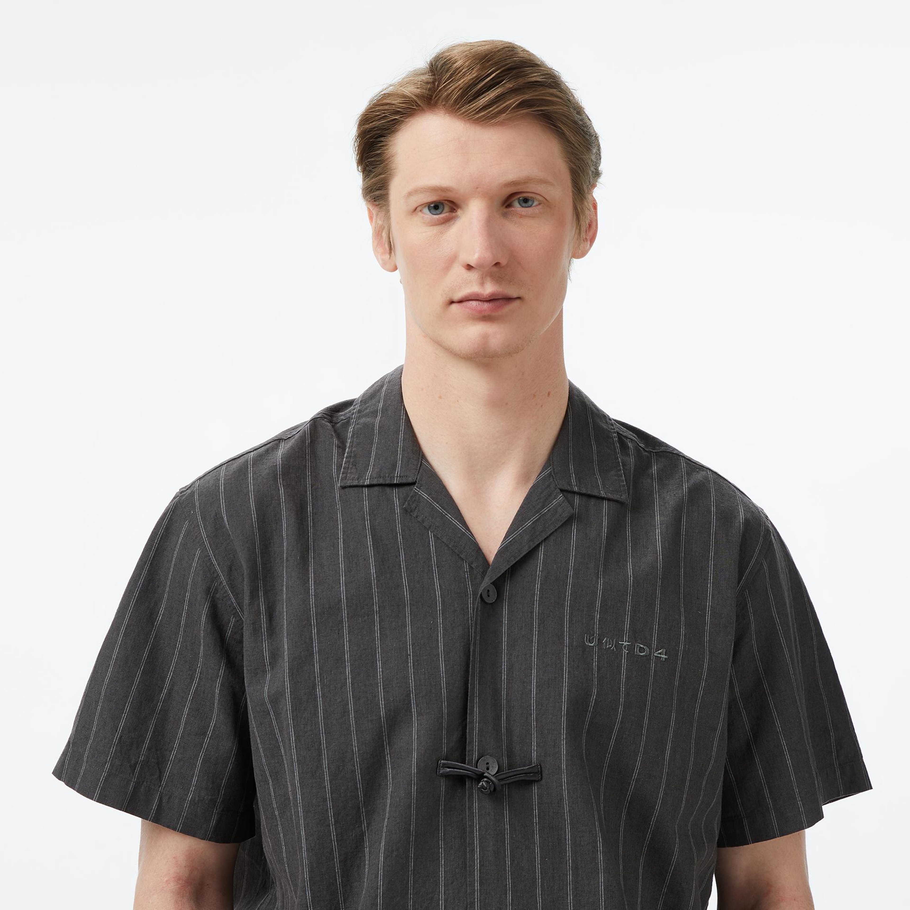 UNITED4 Comfort Fit Erkek Gri Gömlek