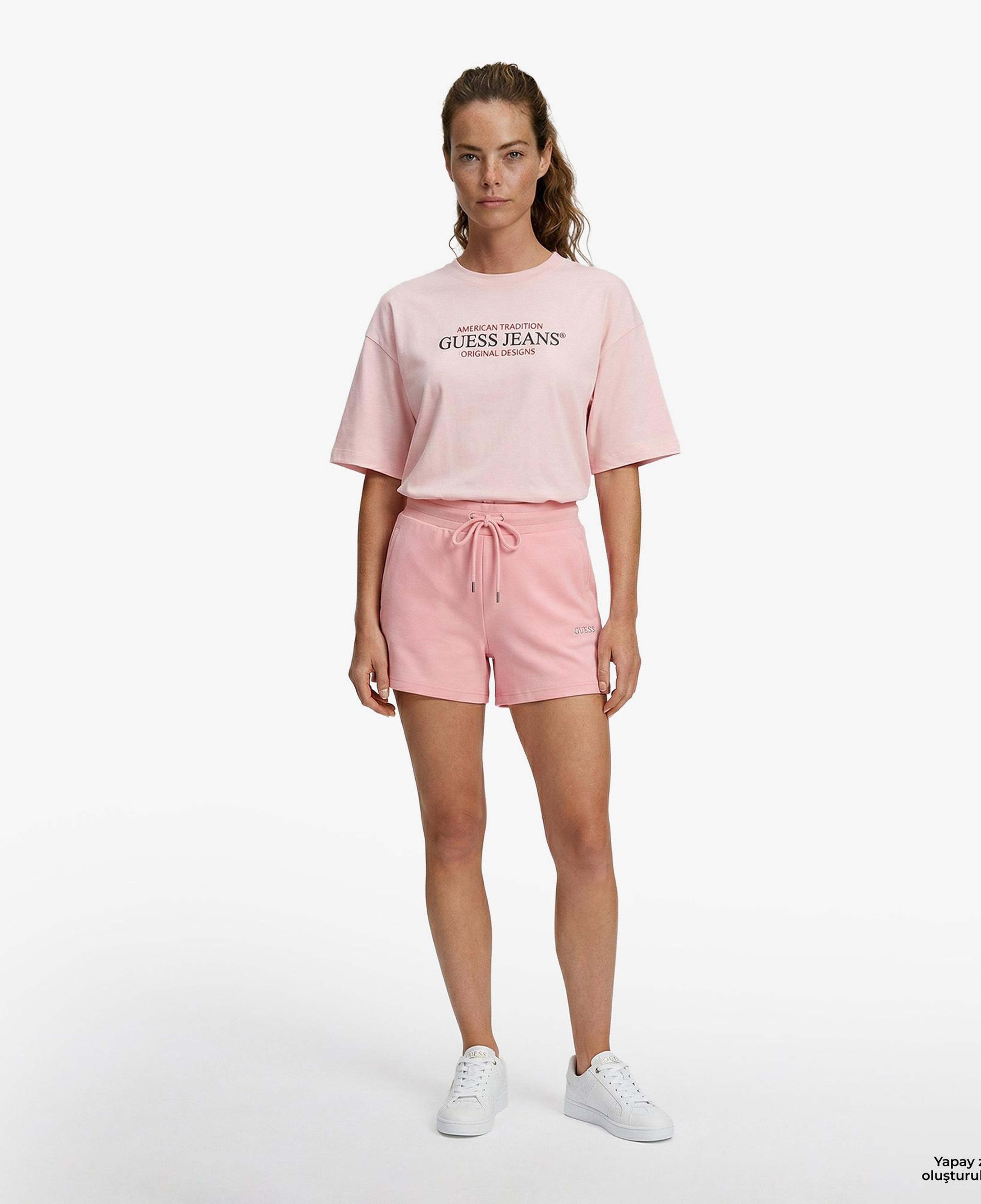Guess Nat Aktif Scuba Regular Fit Kadın Pembe Şort