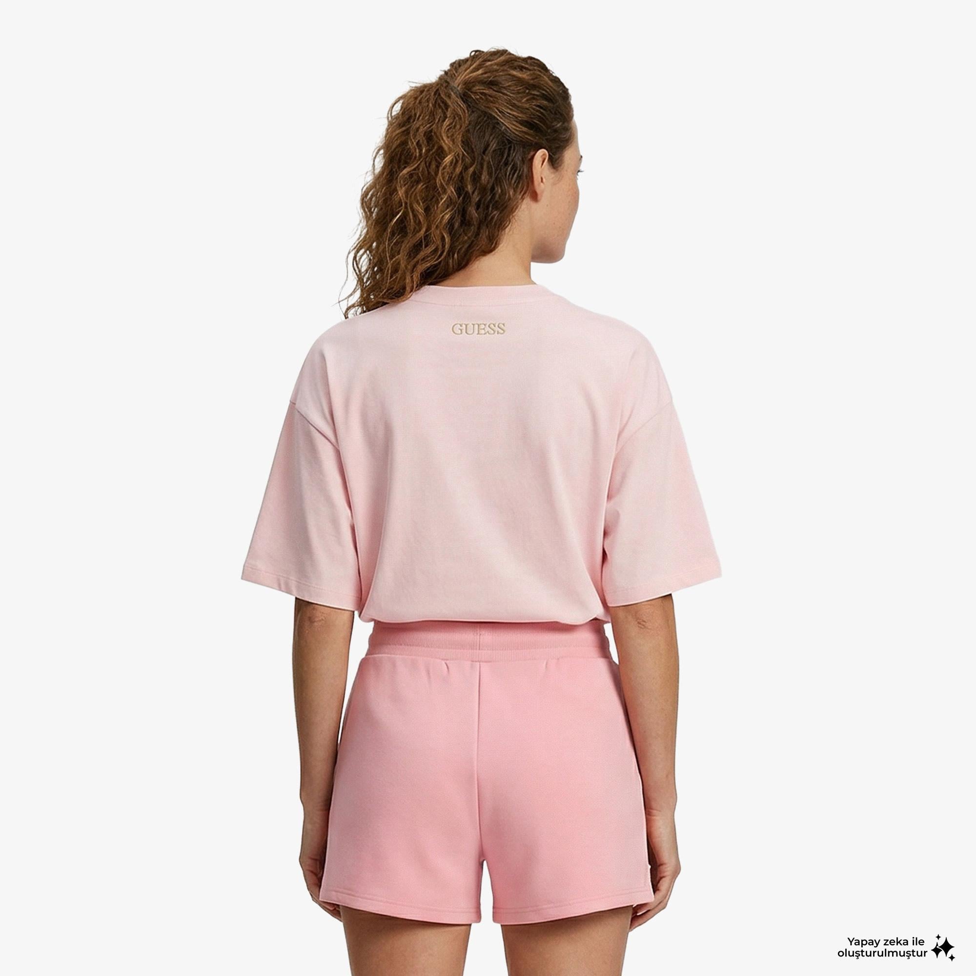 Guess Nat Aktif Scuba Regular Fit Kadın Pembe Şort