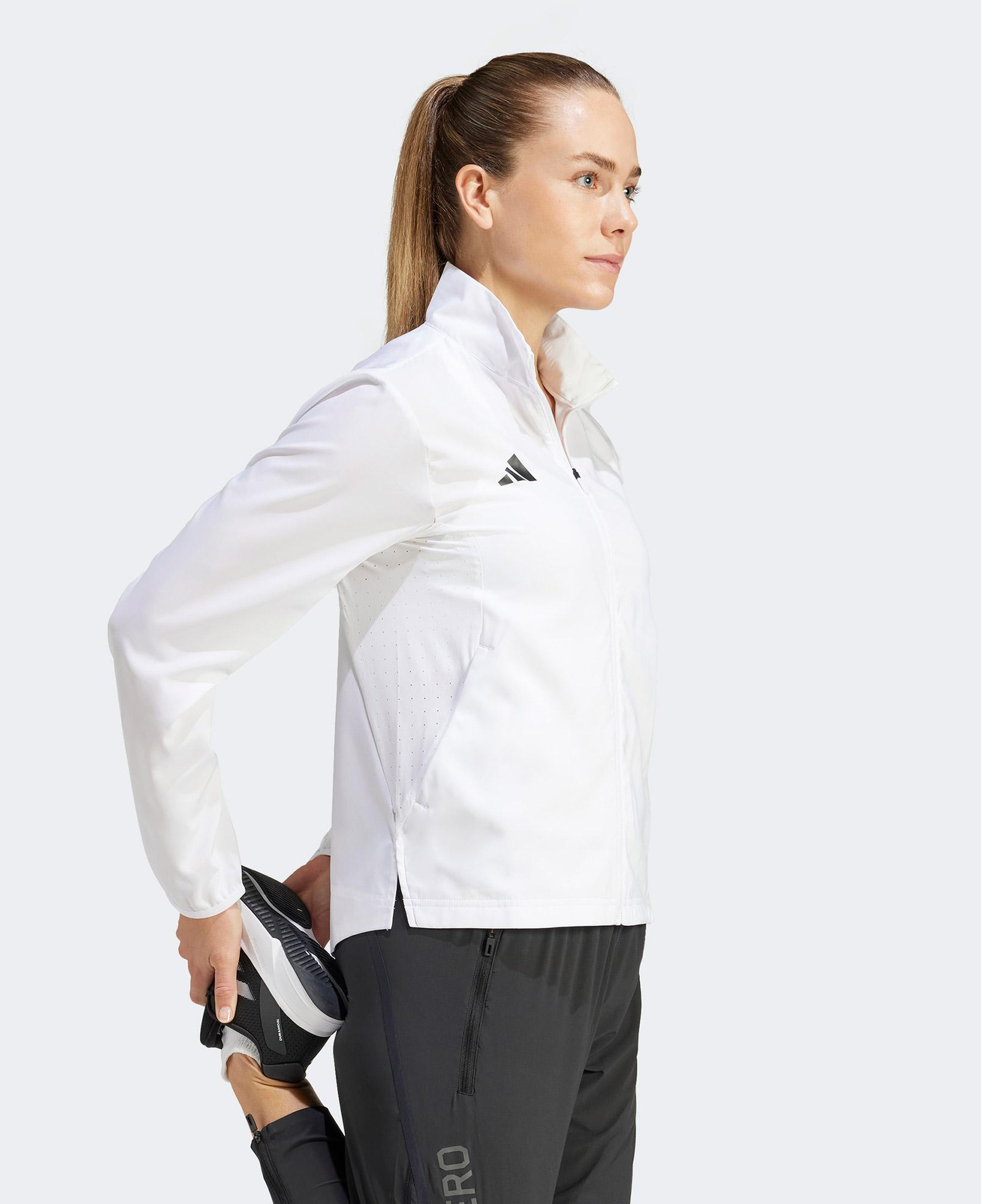 adidas Adizero Essentials Kadın Beyaz Koşu Rüzgarlık
