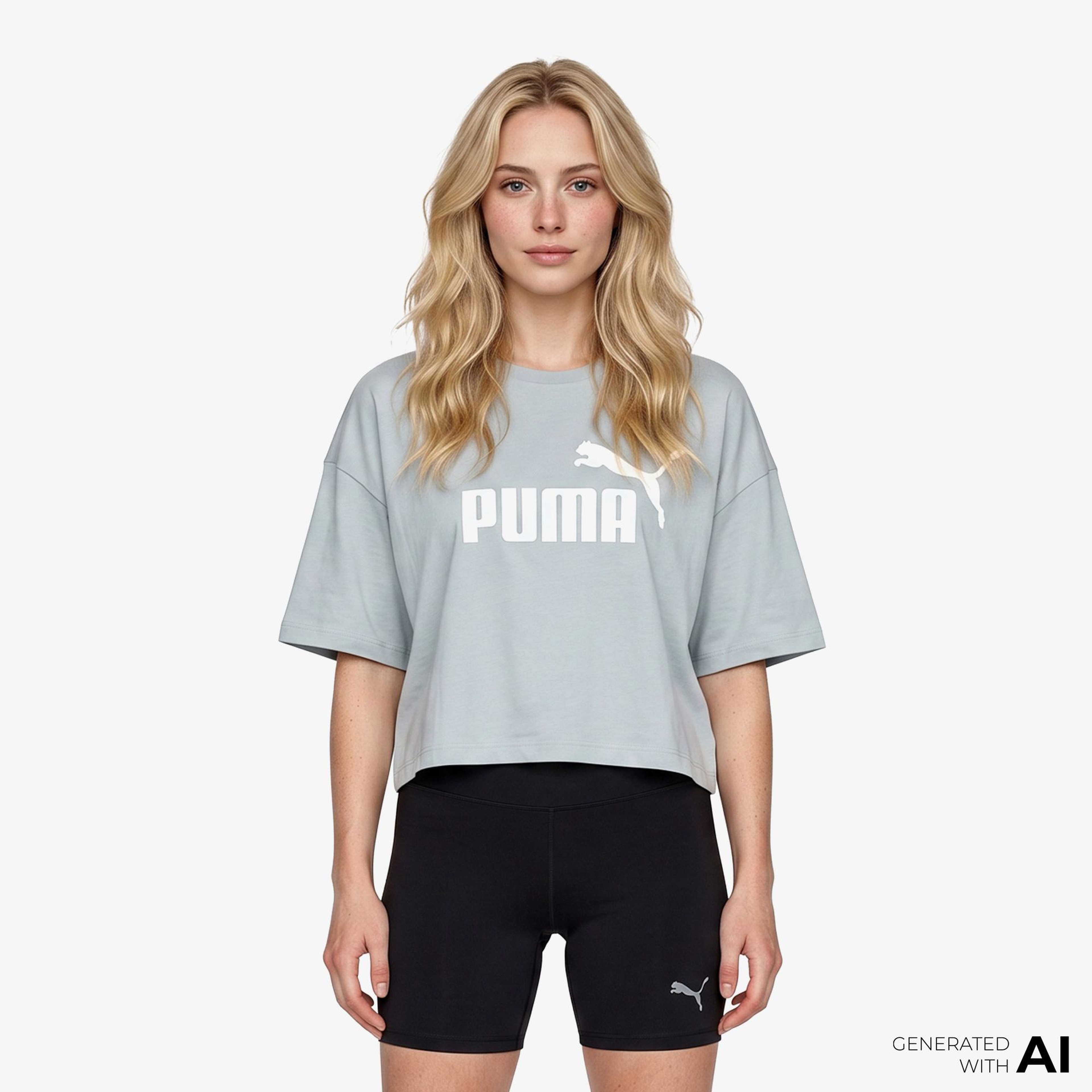 Puma Essential Kadın Mavi T-Shirt