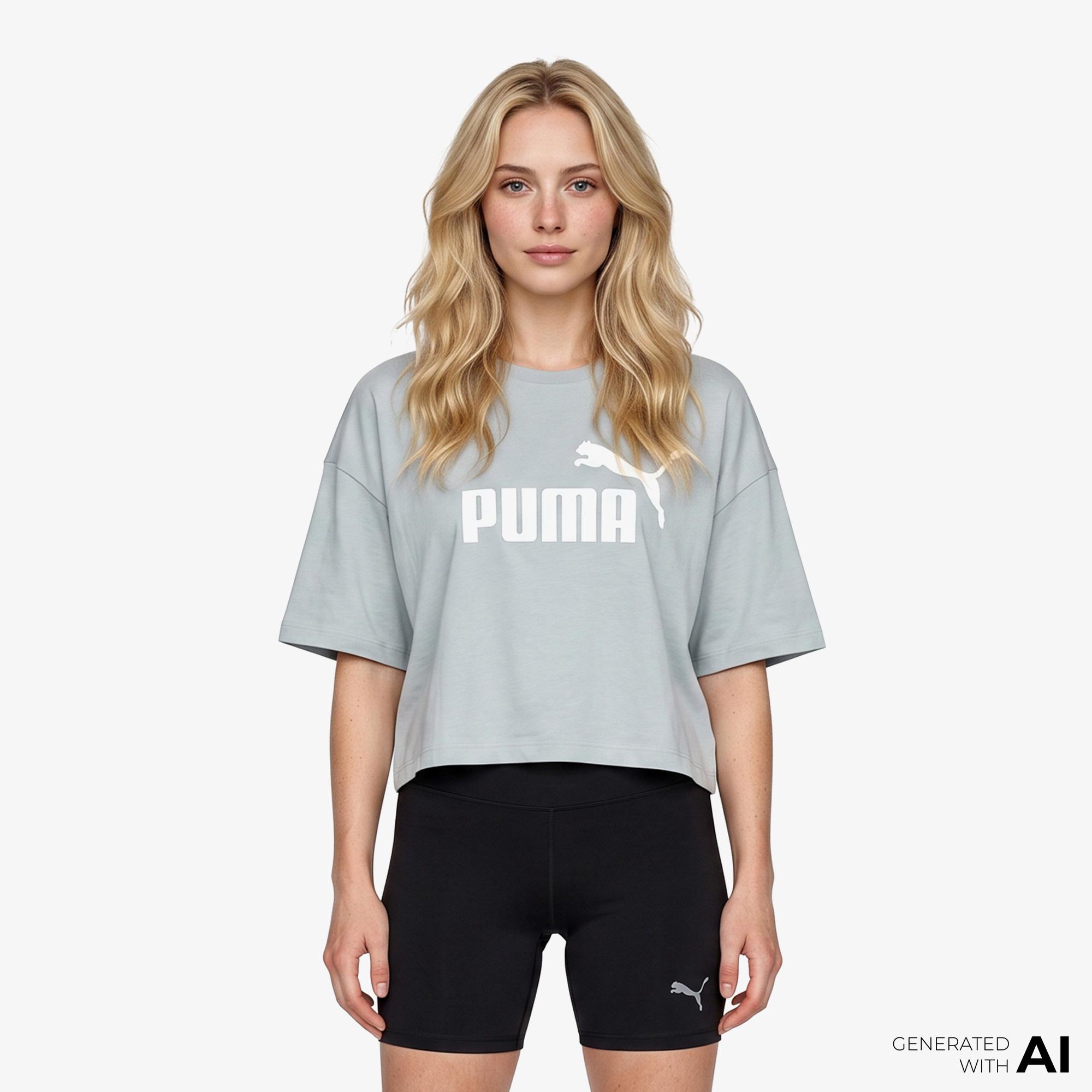 Puma Essential Kadın Mavi T-Shirt