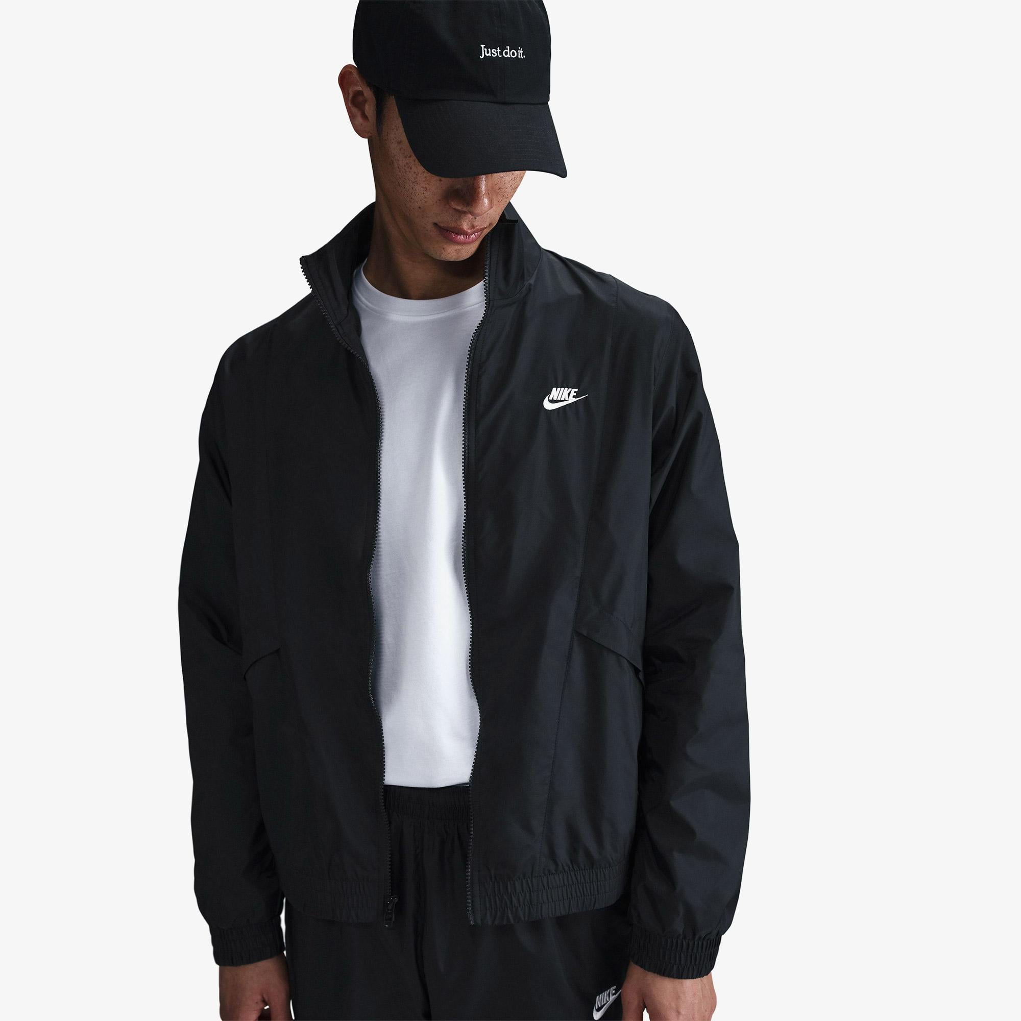 Nike Club Woven Erkek Siyah Eşofman Takımı