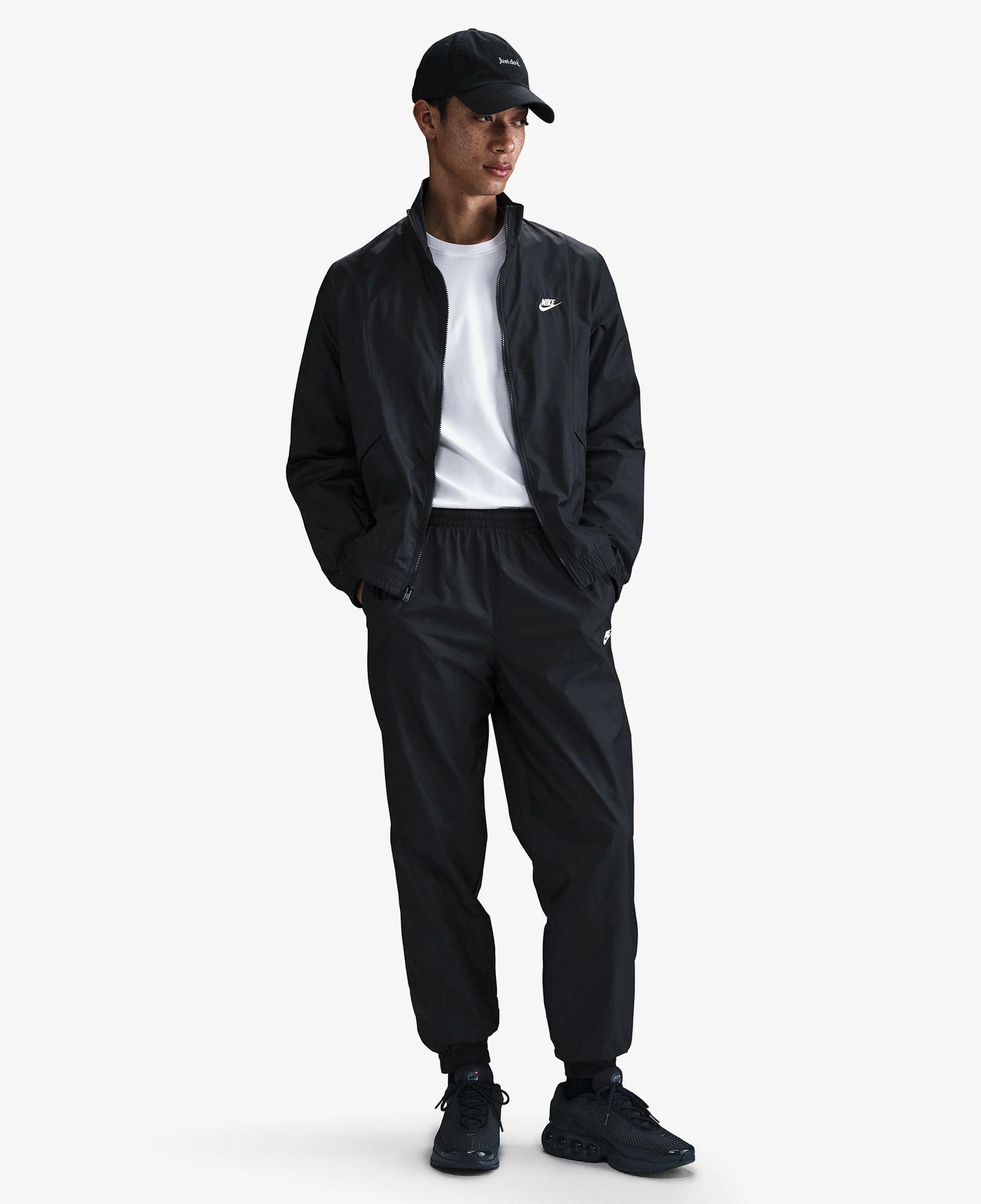 Nike Club Woven Erkek Siyah Eşofman Takımı