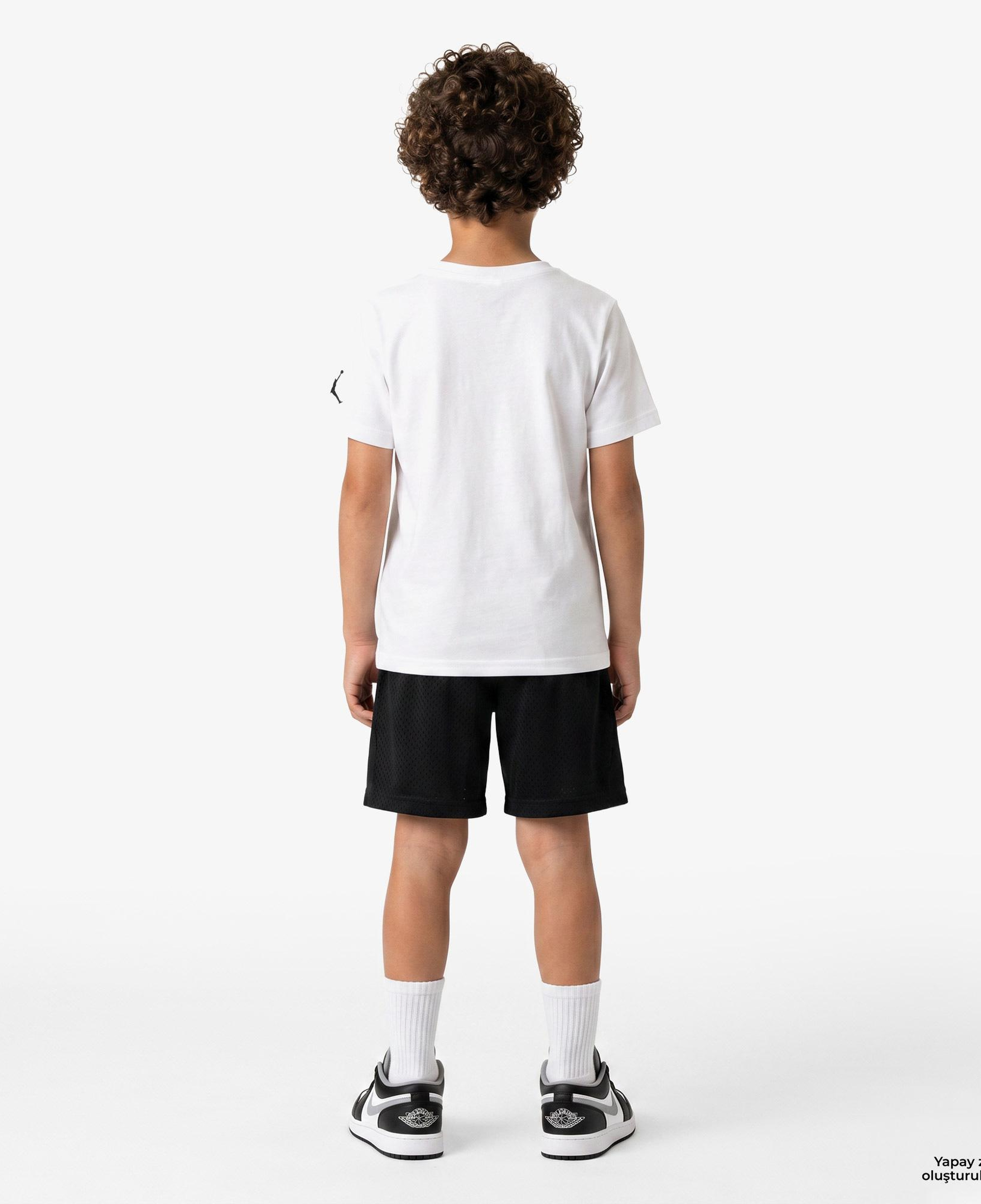 Jordan Super Splash Paint Spill Jumpman Erkek Çocuk Beyaz T-Shirt