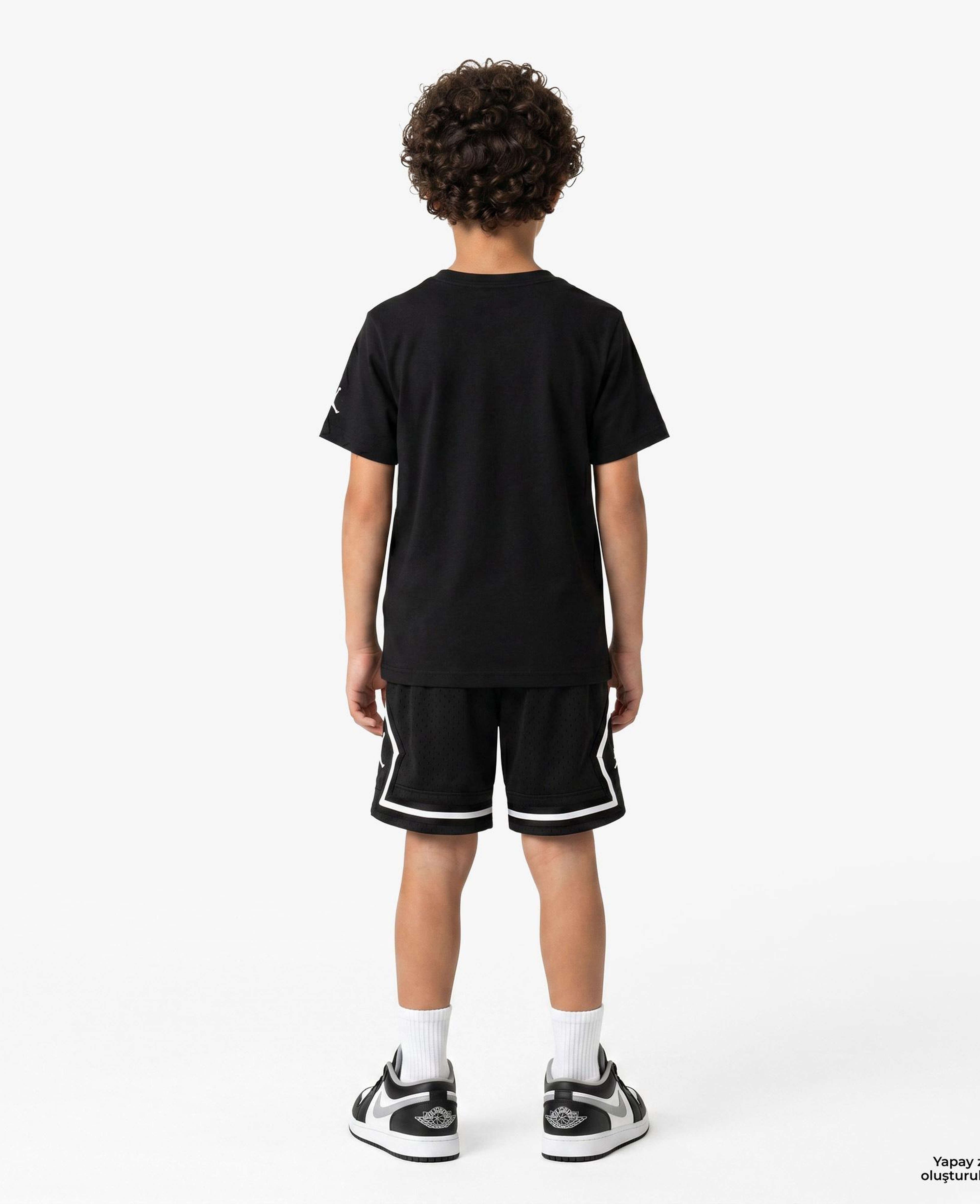 Jordan Super Splash Paint Spill Jumpman Erkek Çocuk Siyah T-Shirt