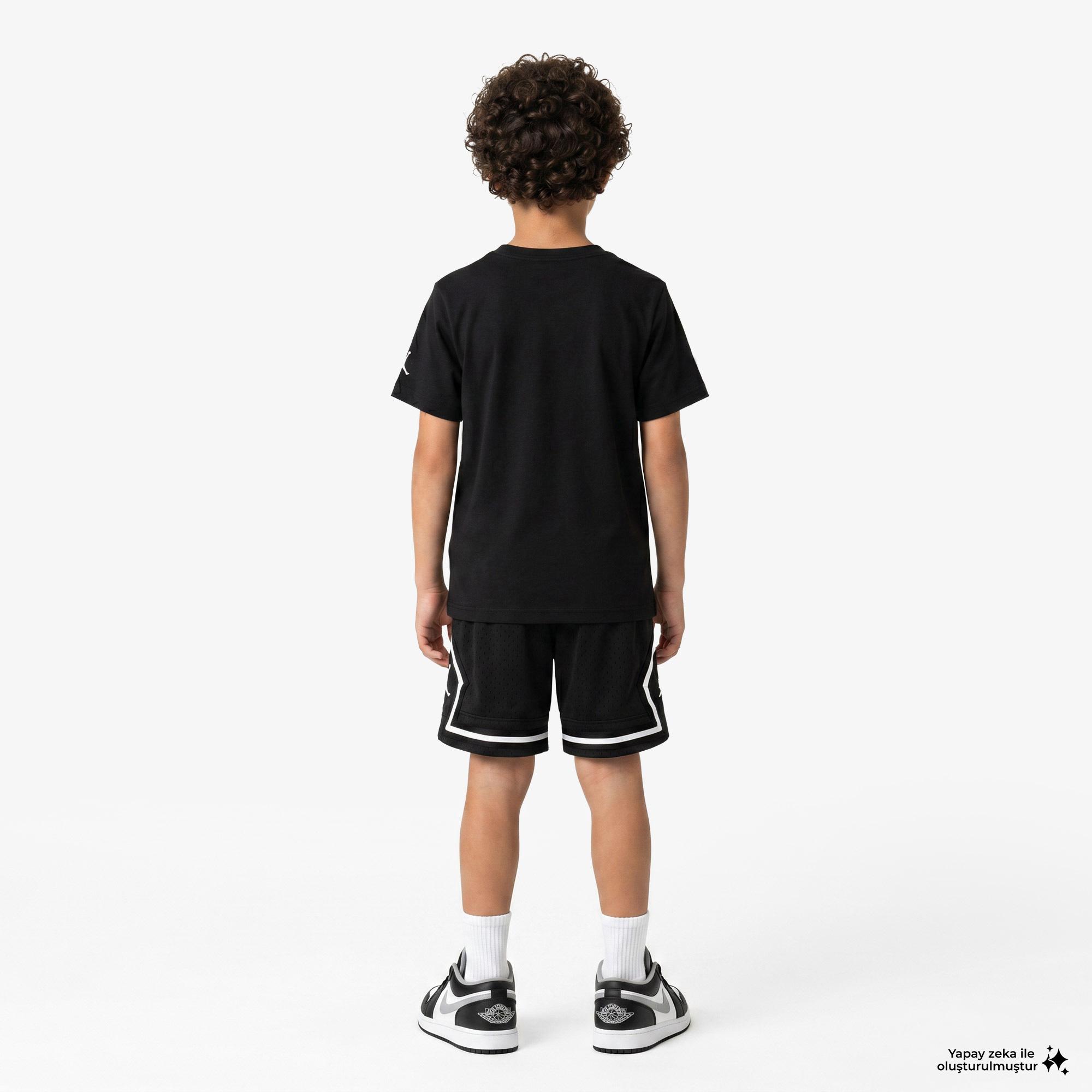 Jordan Super Splash Paint Spill Jumpman Erkek Çocuk Siyah T-Shirt