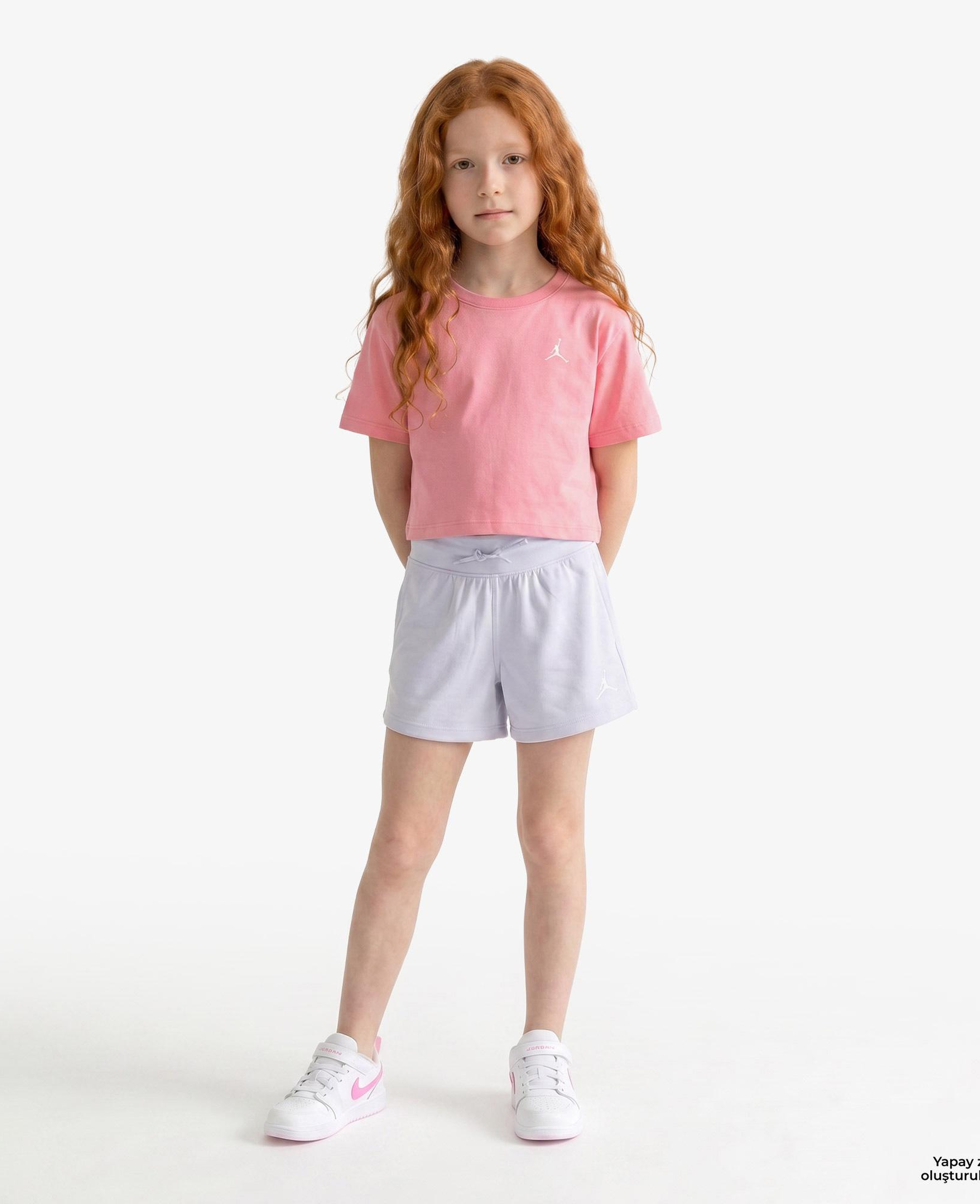 Jordan Brooklyn Fleece Kız Çocuk Mavi Şort