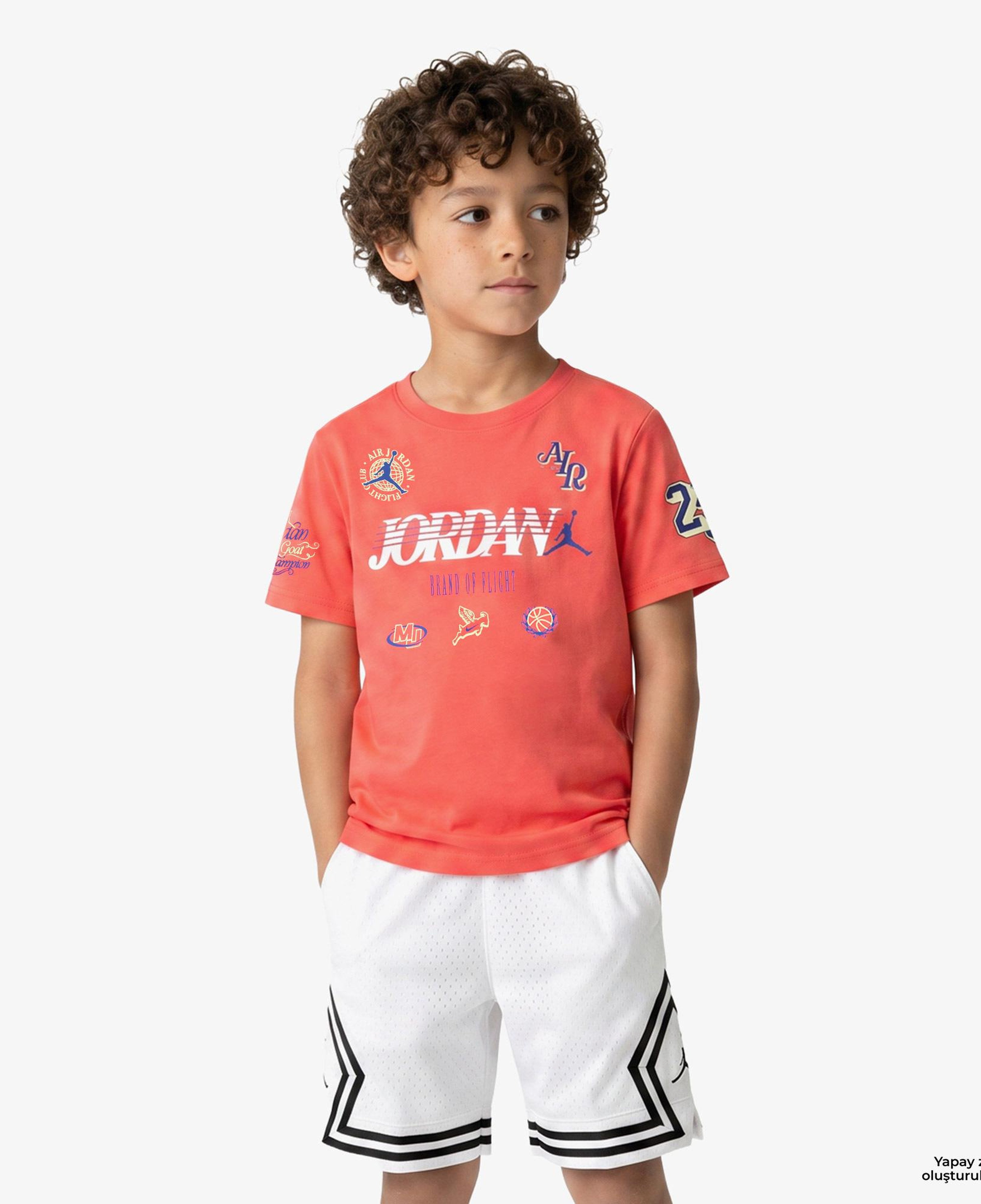 Jordan Sports Club Erkek Çocuk Kırmızı T-Shirt
