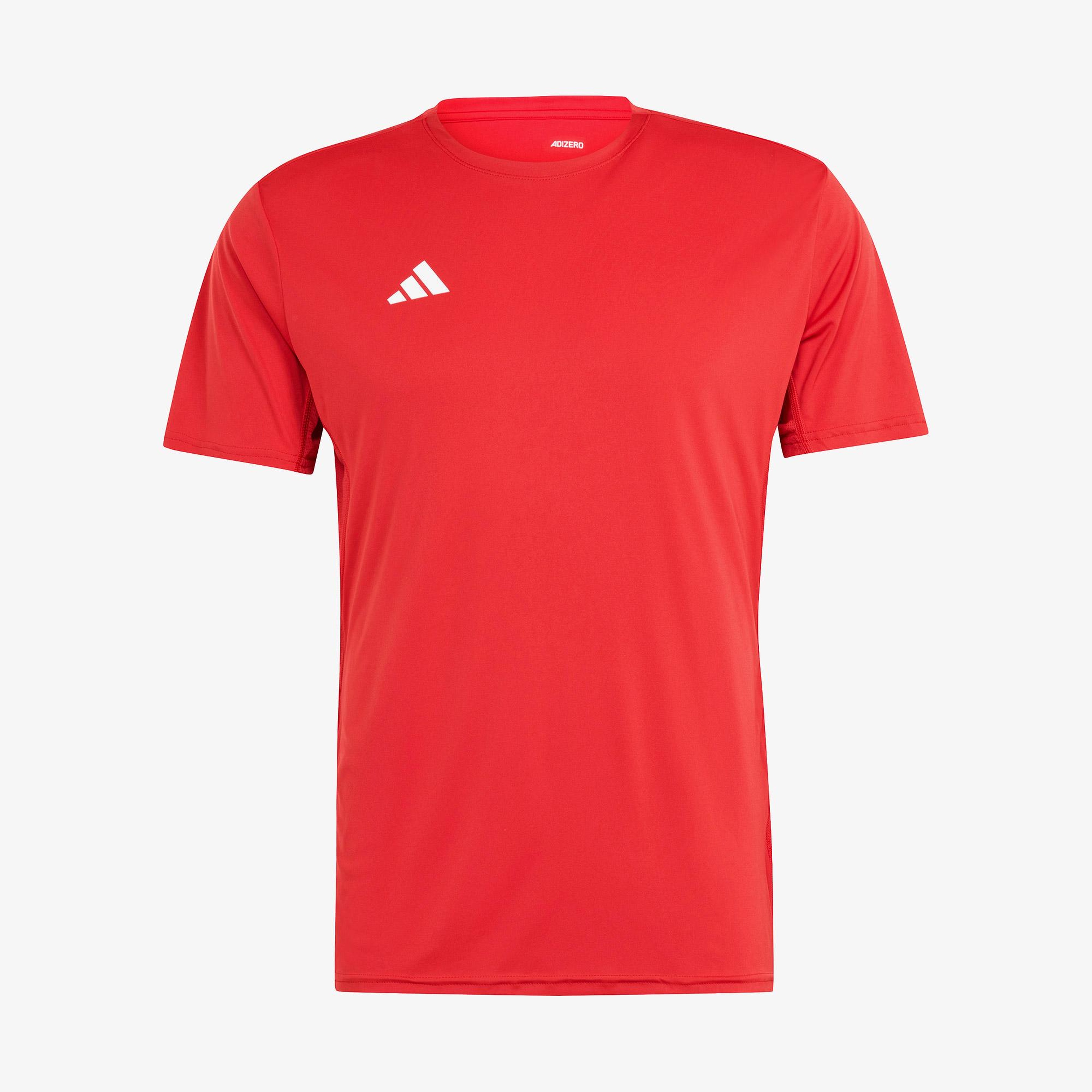 adidas Adizero Essentials Erkek Kırmızı Koşu T-Shirt