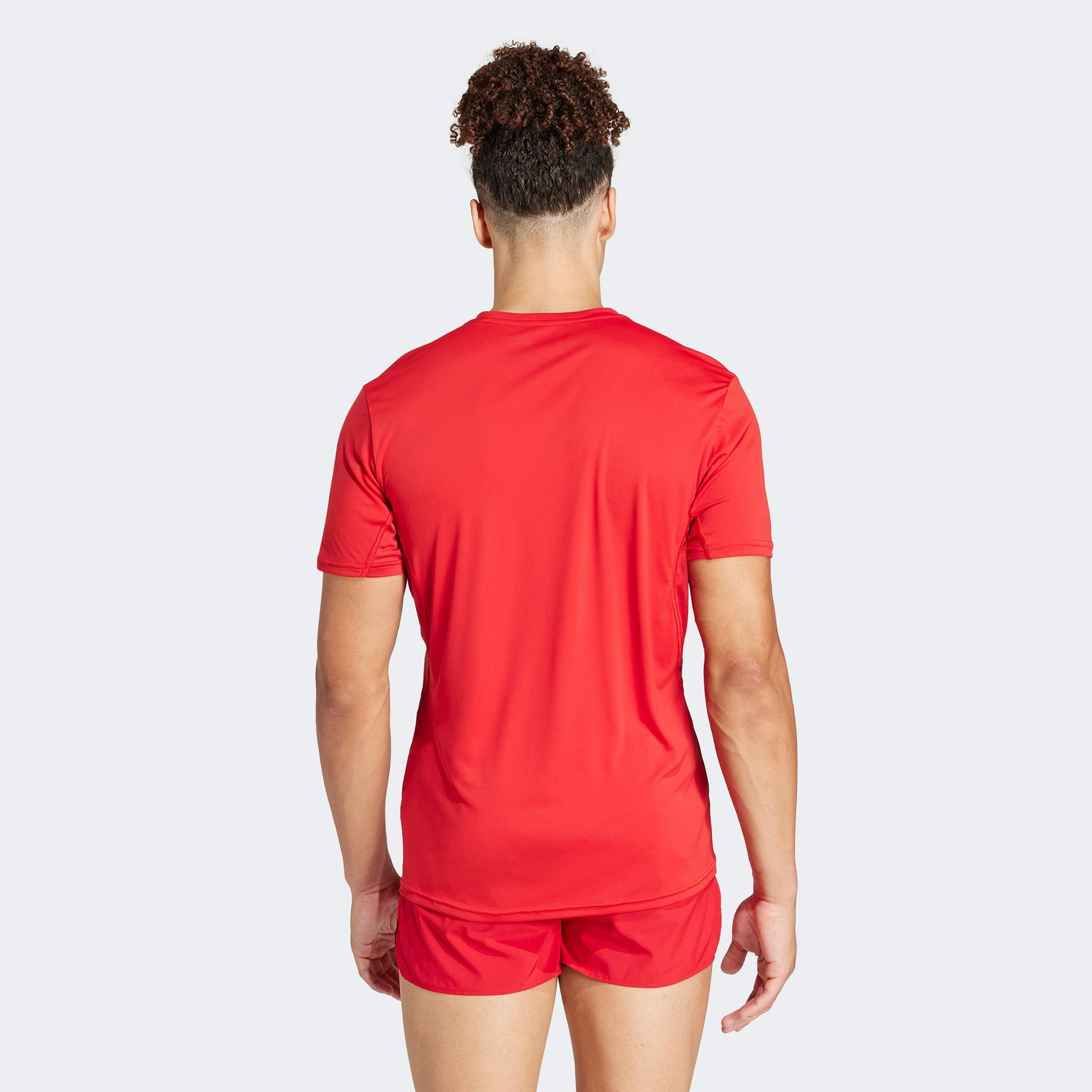 adidas Adizero Essentials Erkek Kırmızı Koşu T-Shirt
