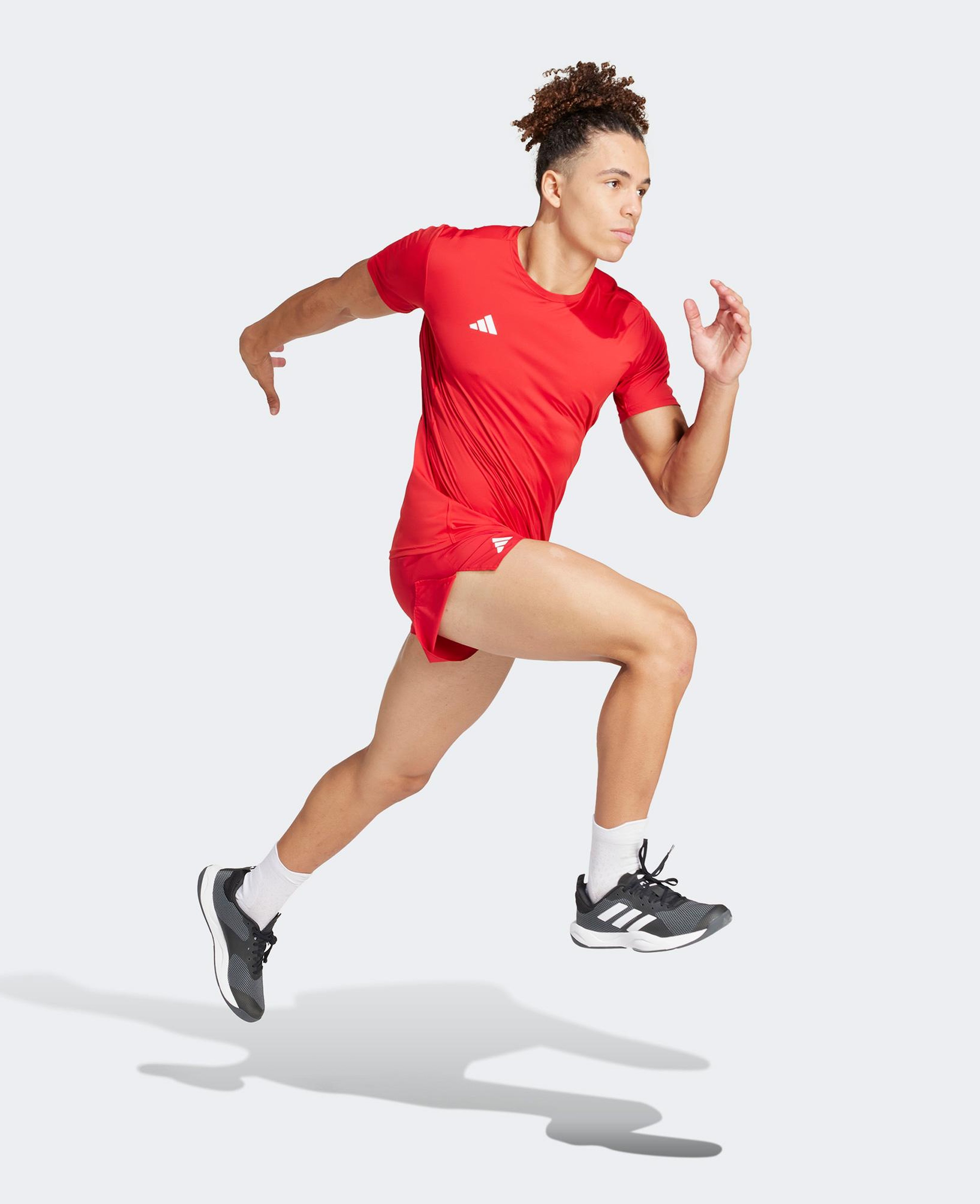 adidas Adizero Essentials Erkek Kırmızı Koşu T-Shirt