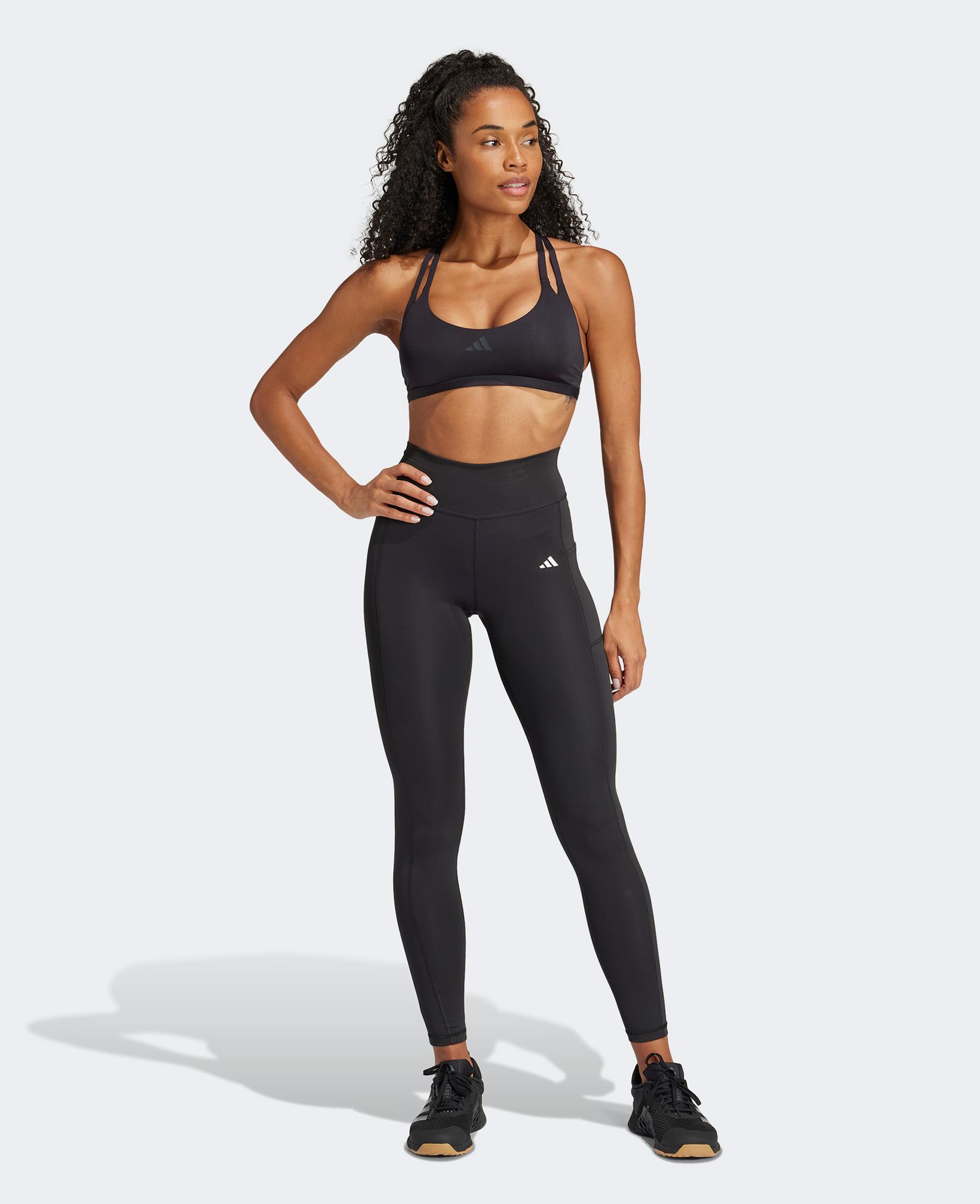 adidas Aeroimpact Luxe Light Support Kadın Siyah Antrenman Bra