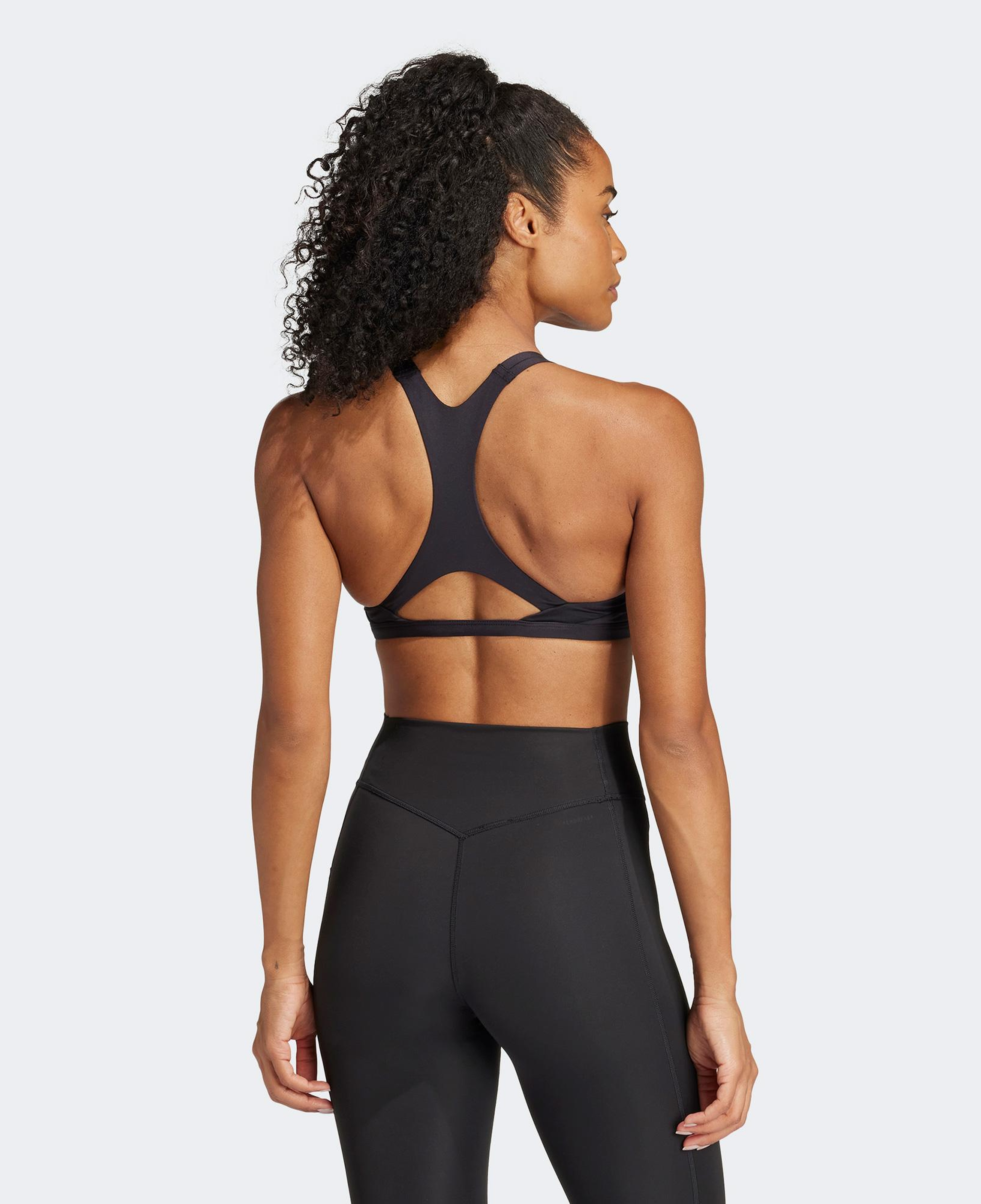 adidas Aeroimpact Luxe Light Support Kadın Siyah Antrenman Bra