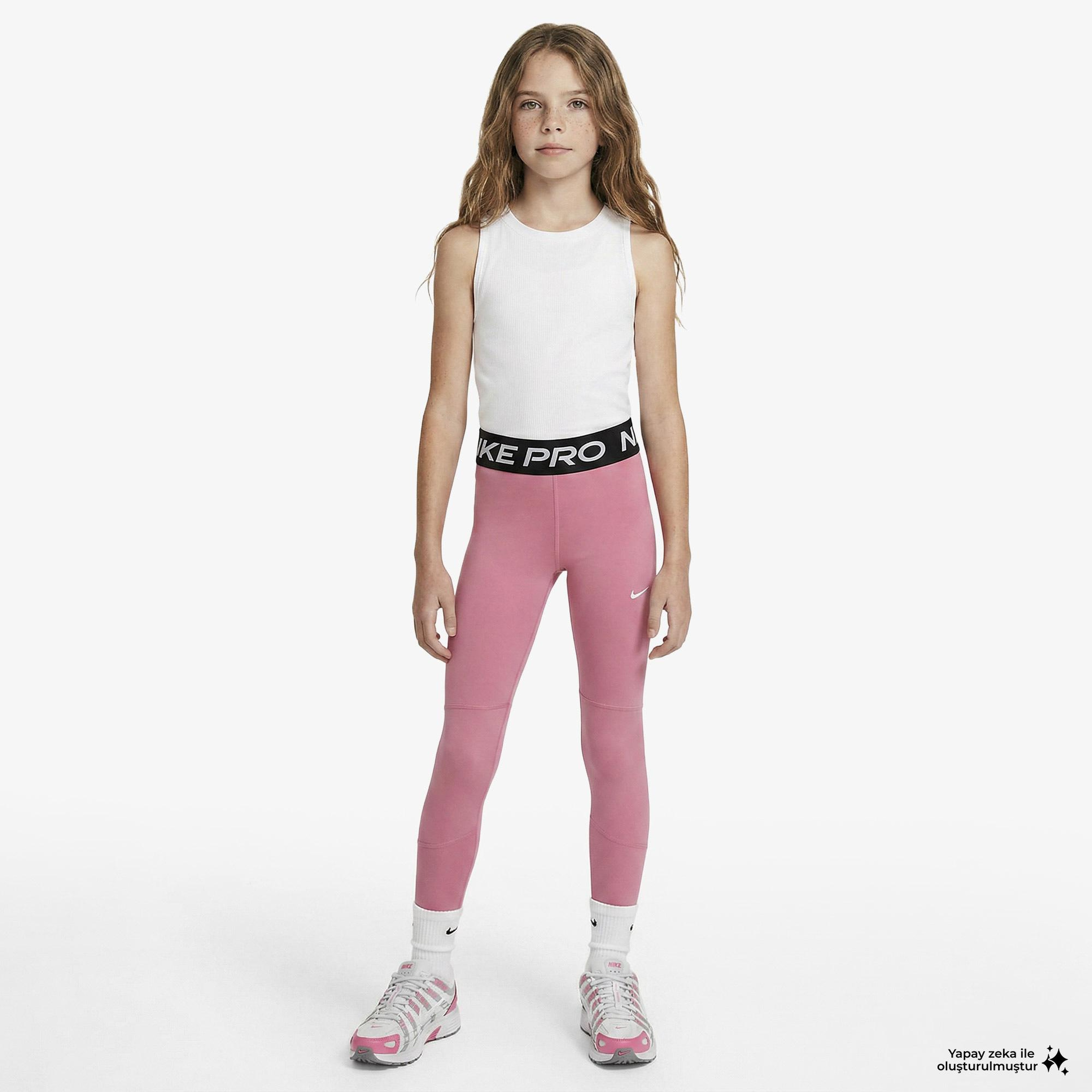 Nike Pro Dri-Fit Çocuk Pembe Tayt