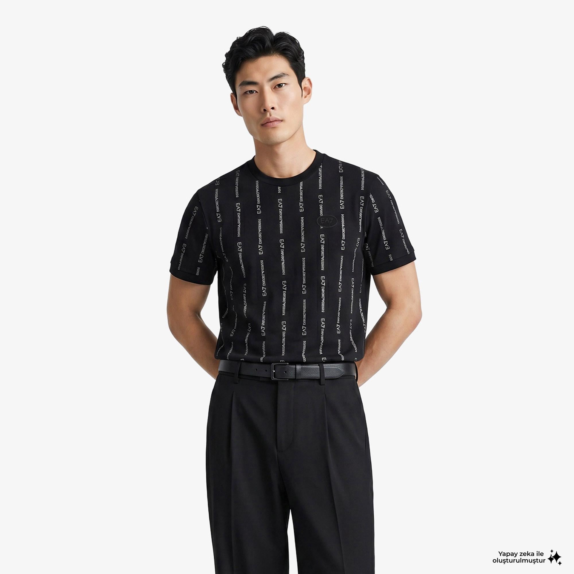 EA7 Erkek Siyah T-Shirt