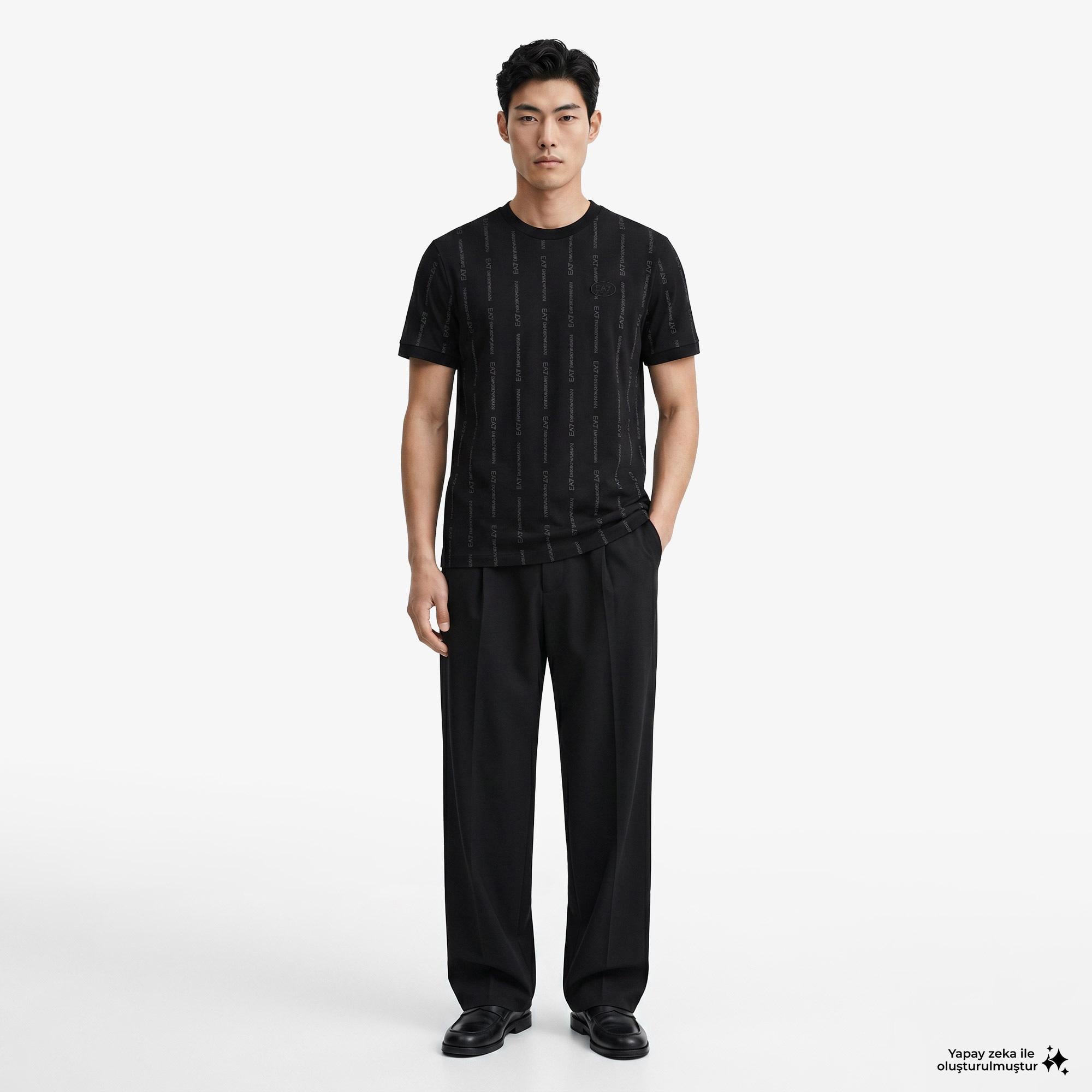EA7 Erkek Siyah T-Shirt