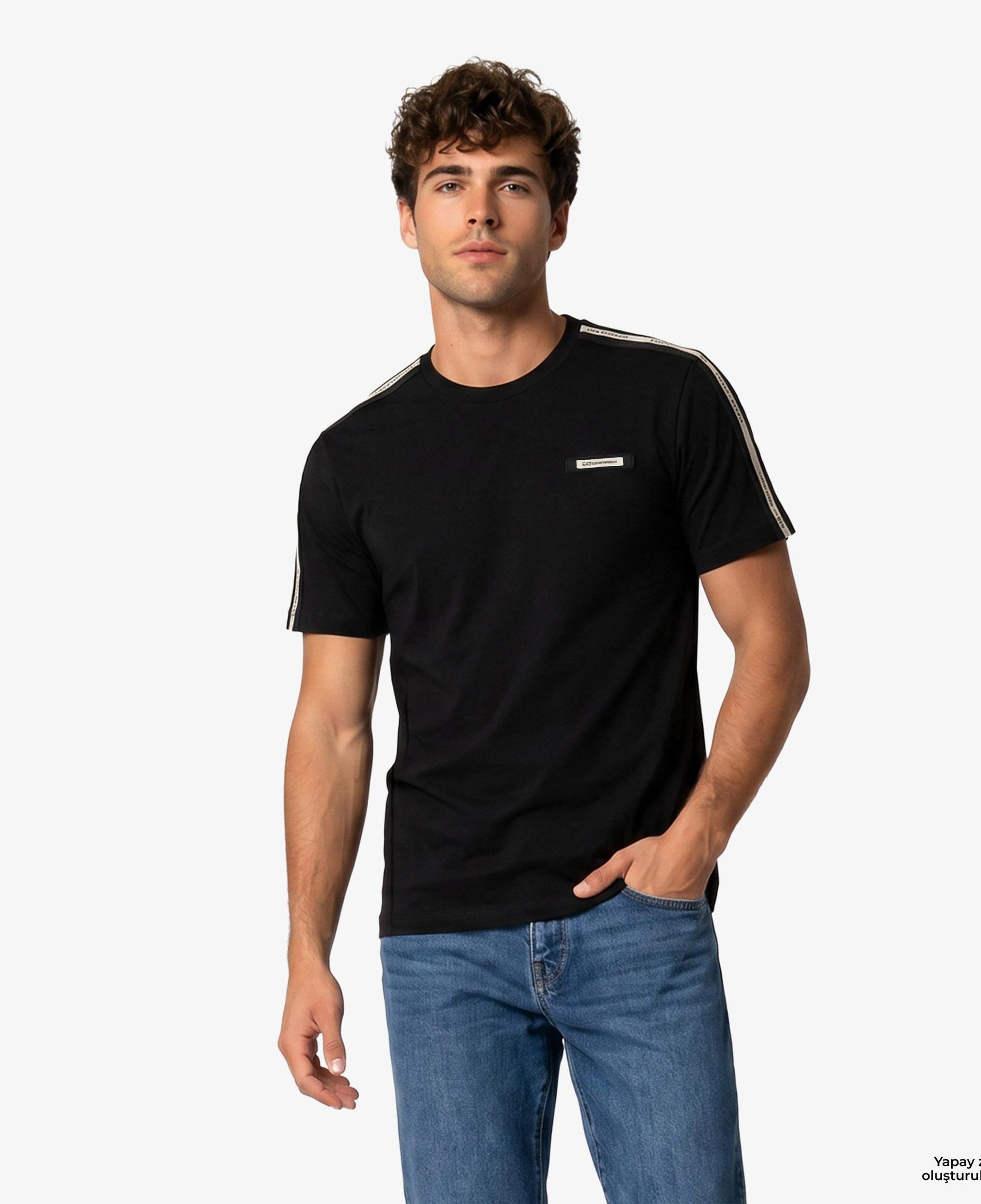 EA7 Erkek Siyah T-Shirt