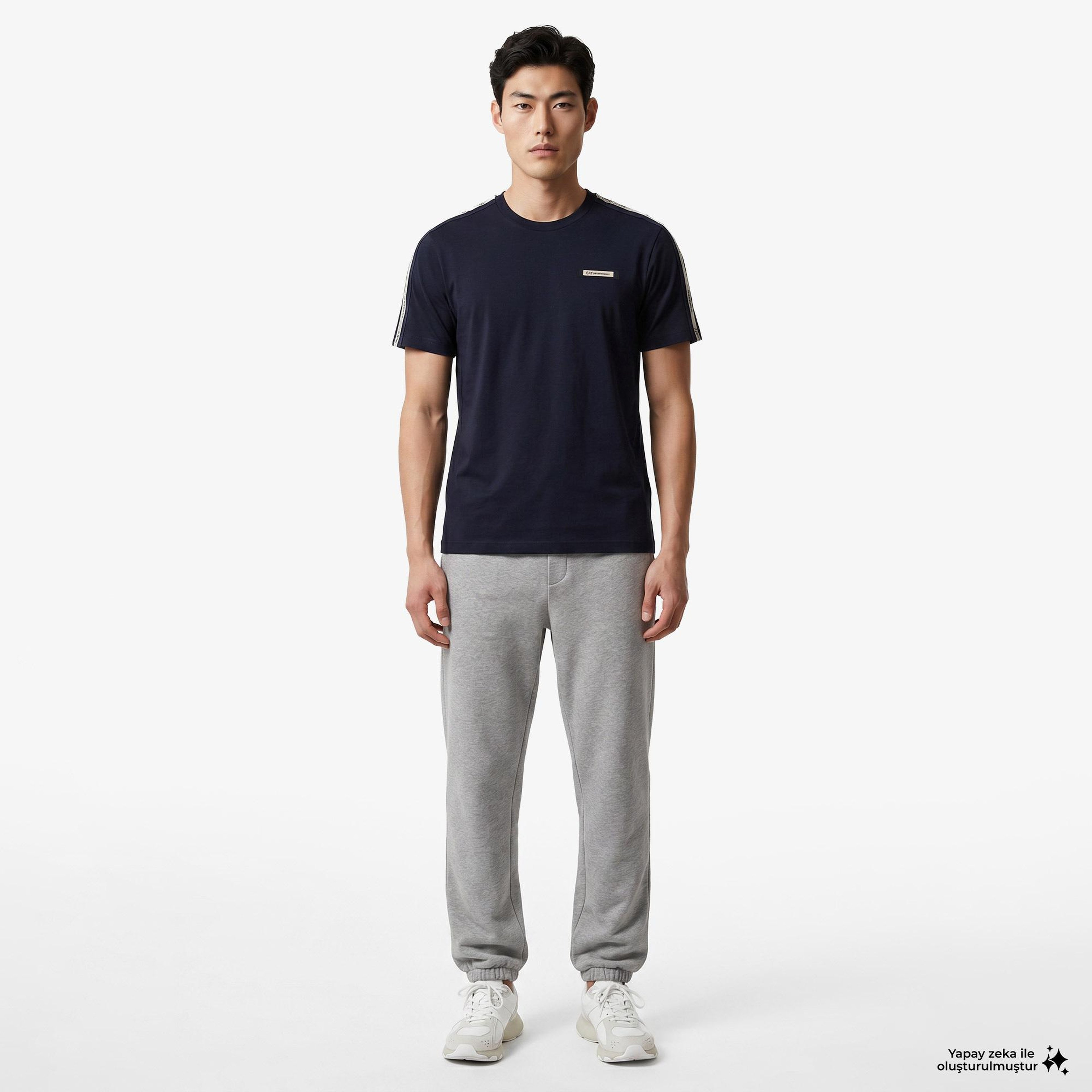 EA7 Erkek Mavi T-Shirt
